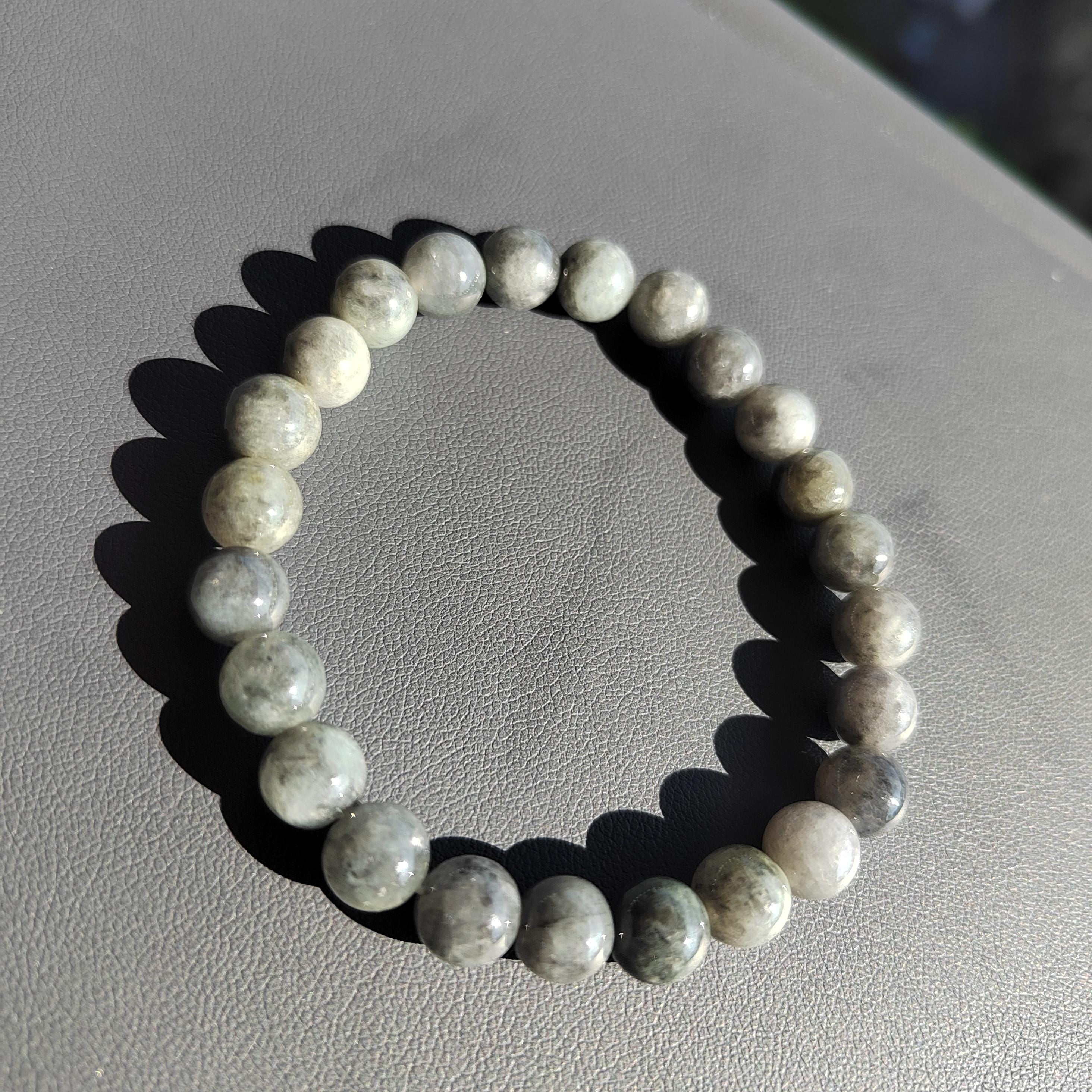 A-Grade Burmese Wuji Jadeite Beads Bracelet | Natural Untreated 天然鸟鸡手串 SL121