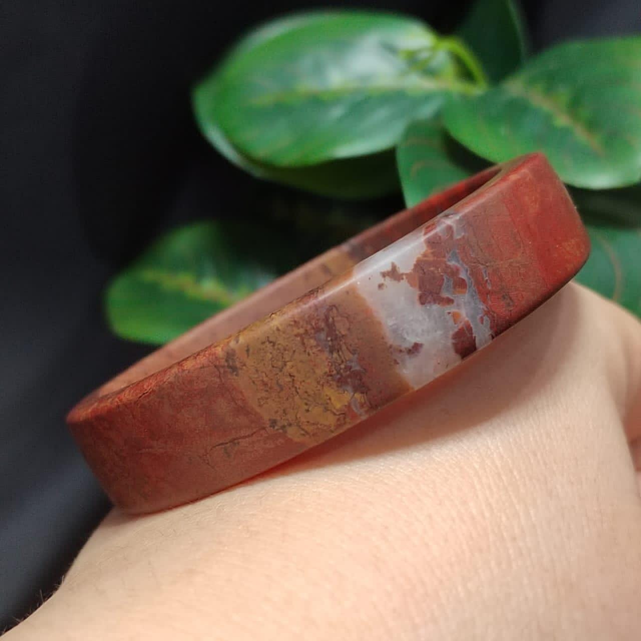 Certified A-Grade Elegant Natural Sichuan Liangshan Nanhong Red Agate Bangle SL389 SL390