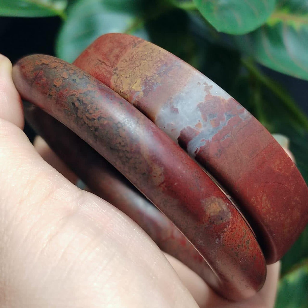 Certified A-Grade Elegant Natural Sichuan Liangshan Nanhong Red Agate Bangle SL389 SL390