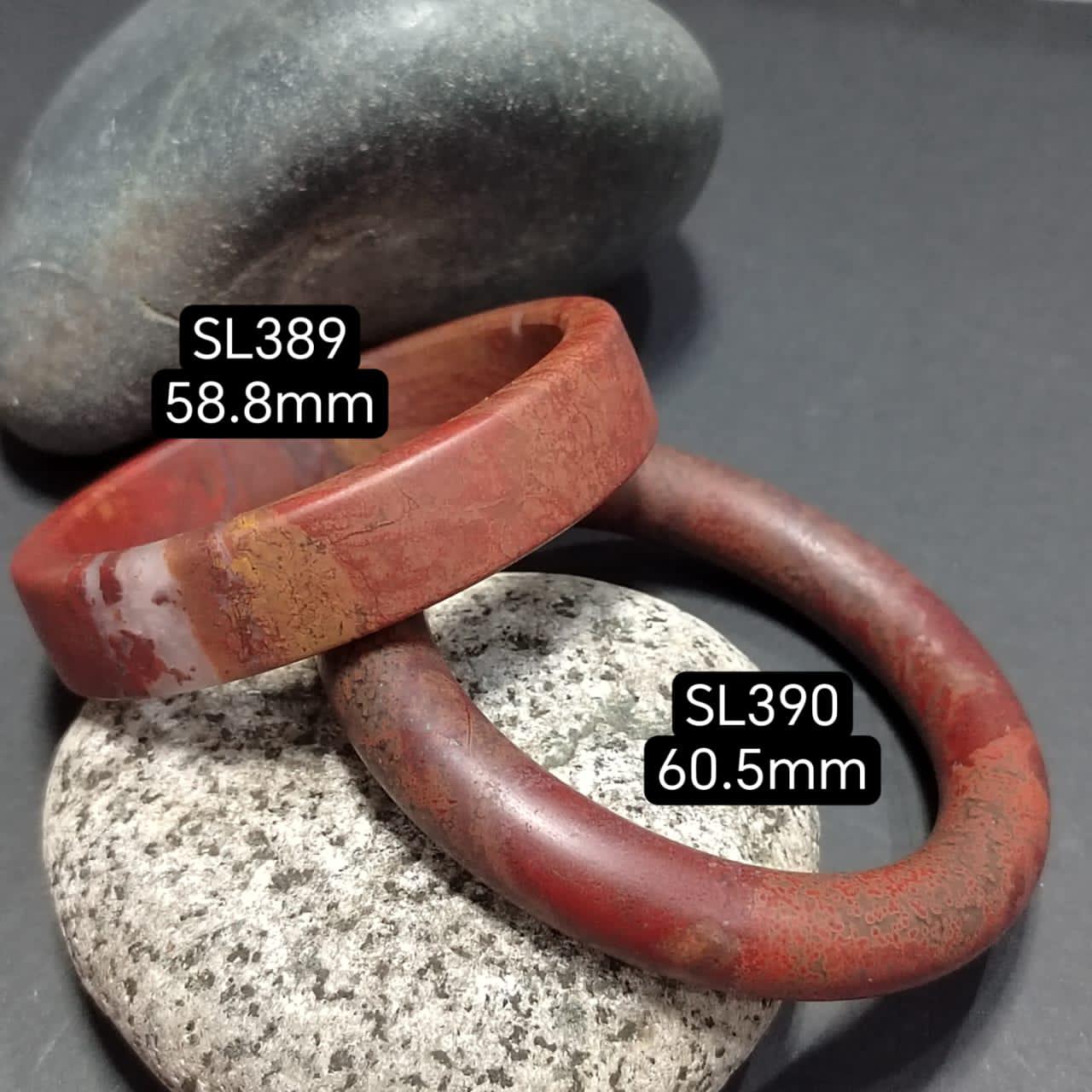 Certified A-Grade Elegant Natural Sichuan Liangshan Nanhong Red Agate Bangle SL389 SL390
