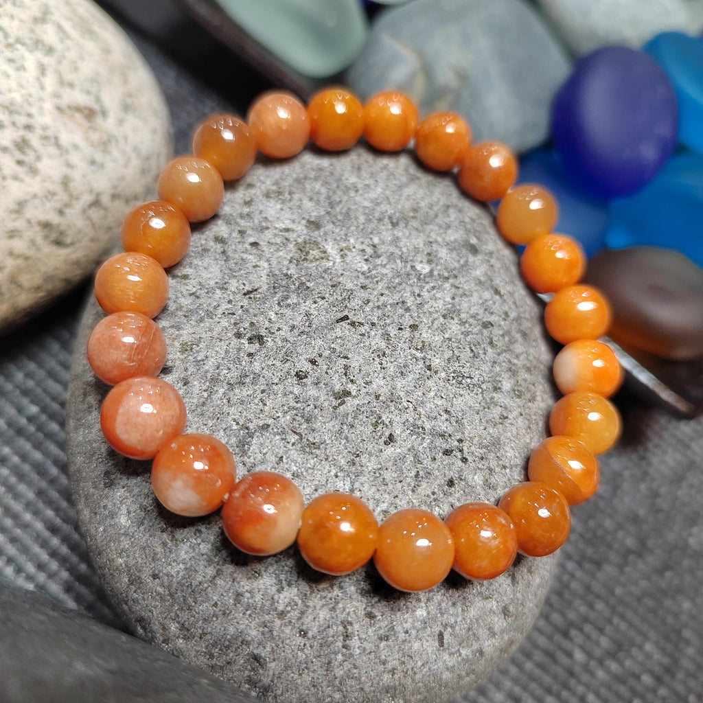 Certified Burmese Red Jadeite Bracelet: Natural Untreated Gemstone, 15cm Wrist SL426