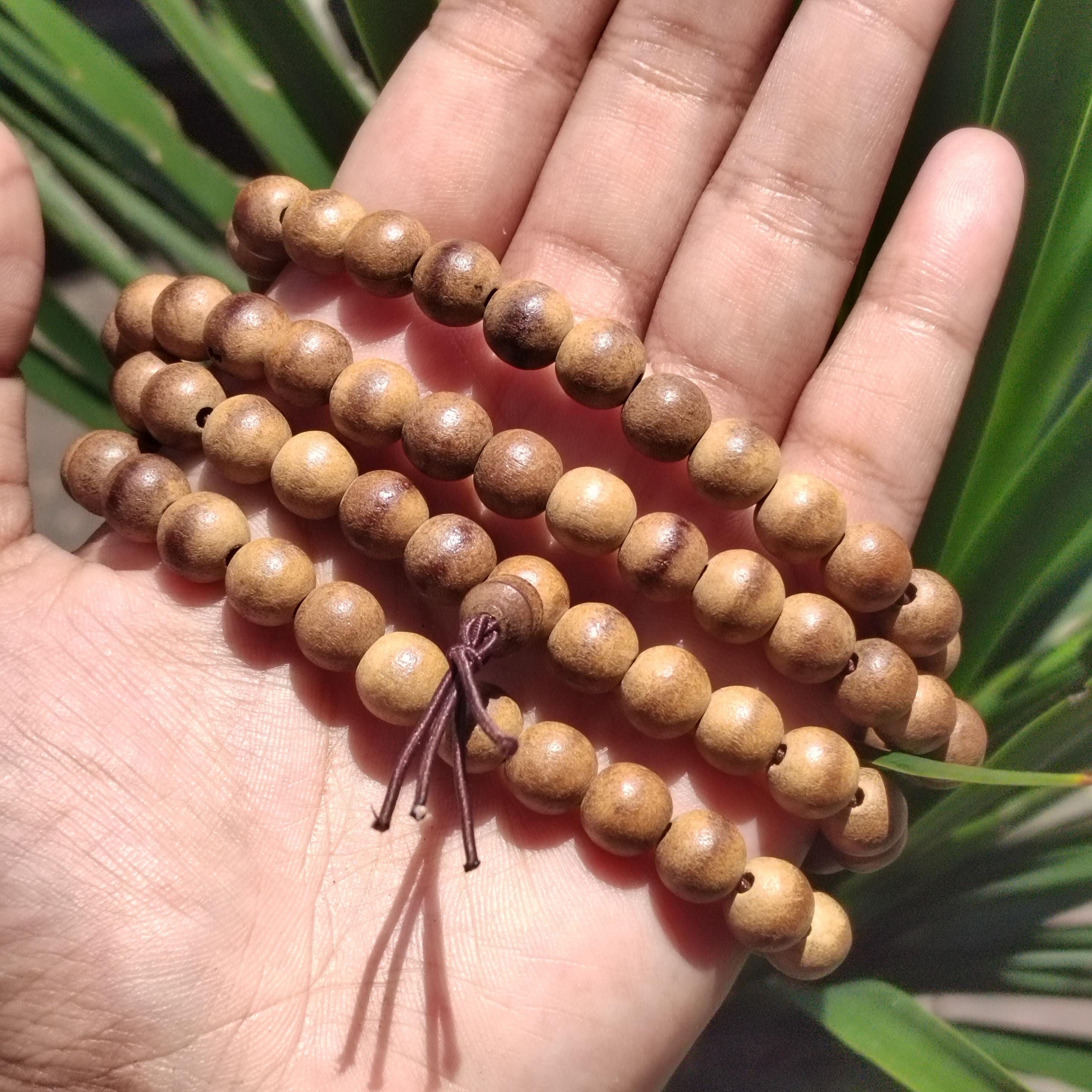 Luxury 108 Beads Hainan Agarwood Mala – One-Line Oil Ant Oud | Cultivated Prayer Beads | Meditation Necklace SL438