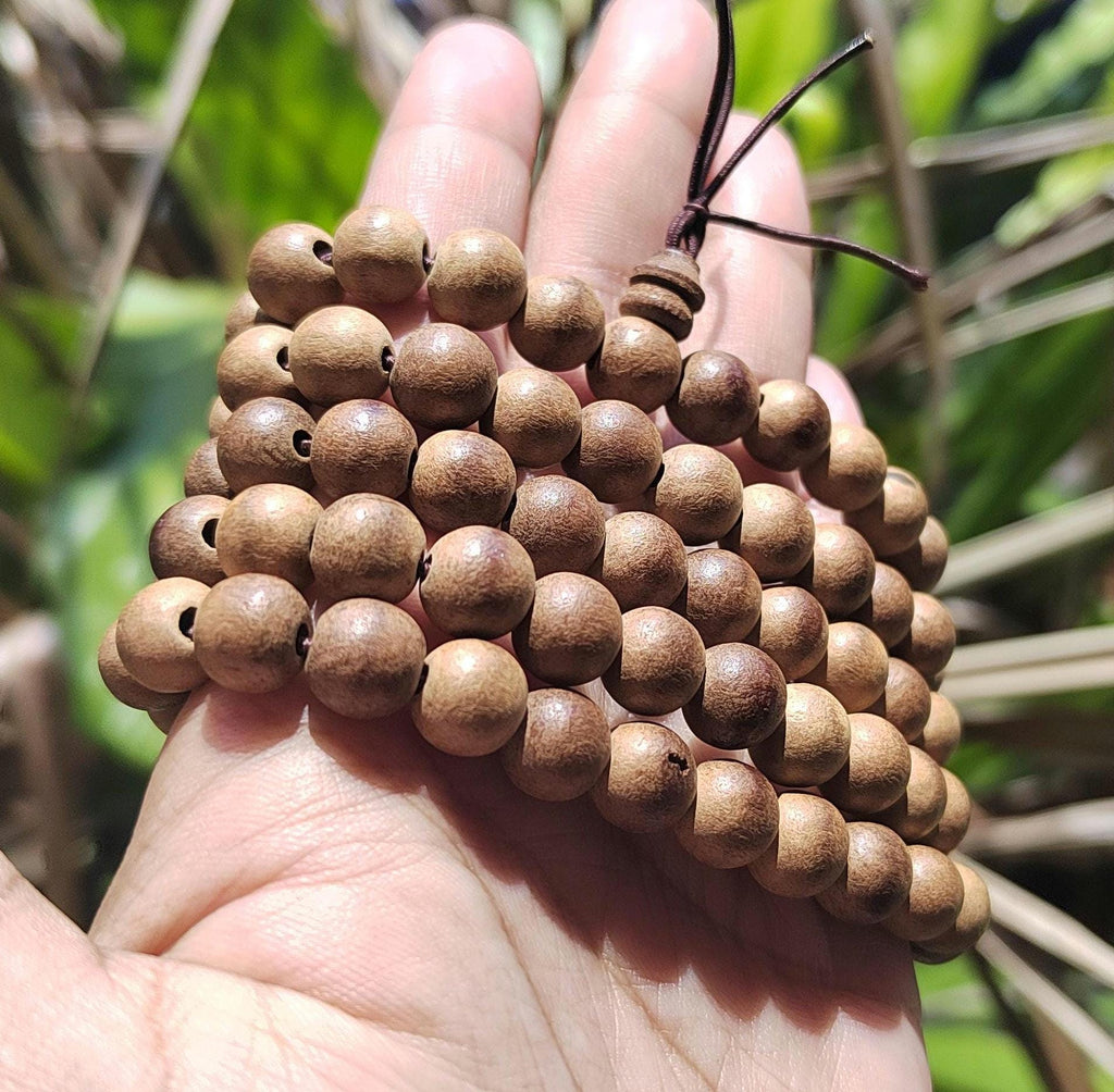 Luxury 108 Beads Hainan Agarwood Mala – One-Line Oil Ant Oud | Cultivated Prayer Beads | Meditation Necklace SL438