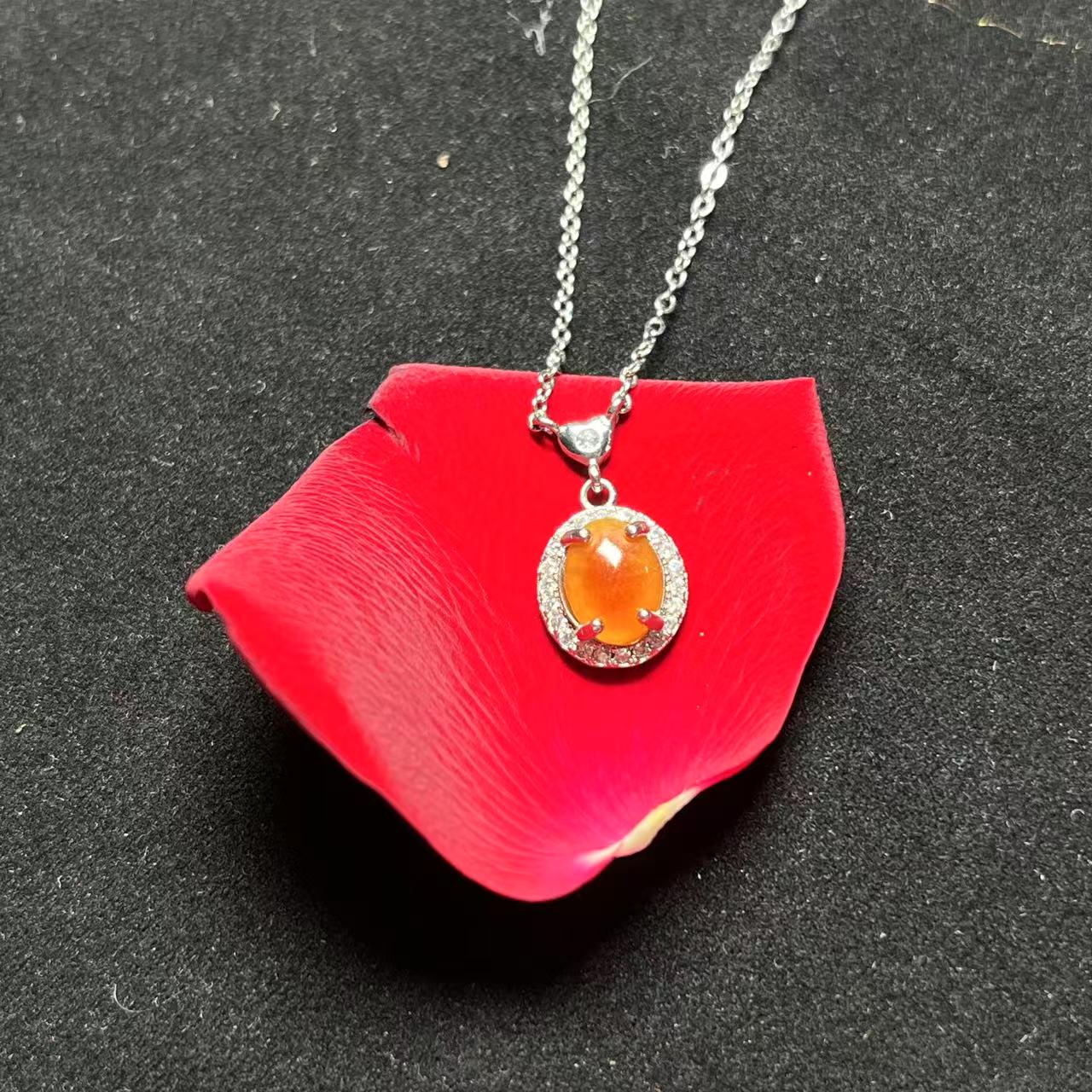 Certified Burmese Yellow Jadeite Pendant Necklace | A Grade Natural Jade | Rare Golden Jade SL443/100