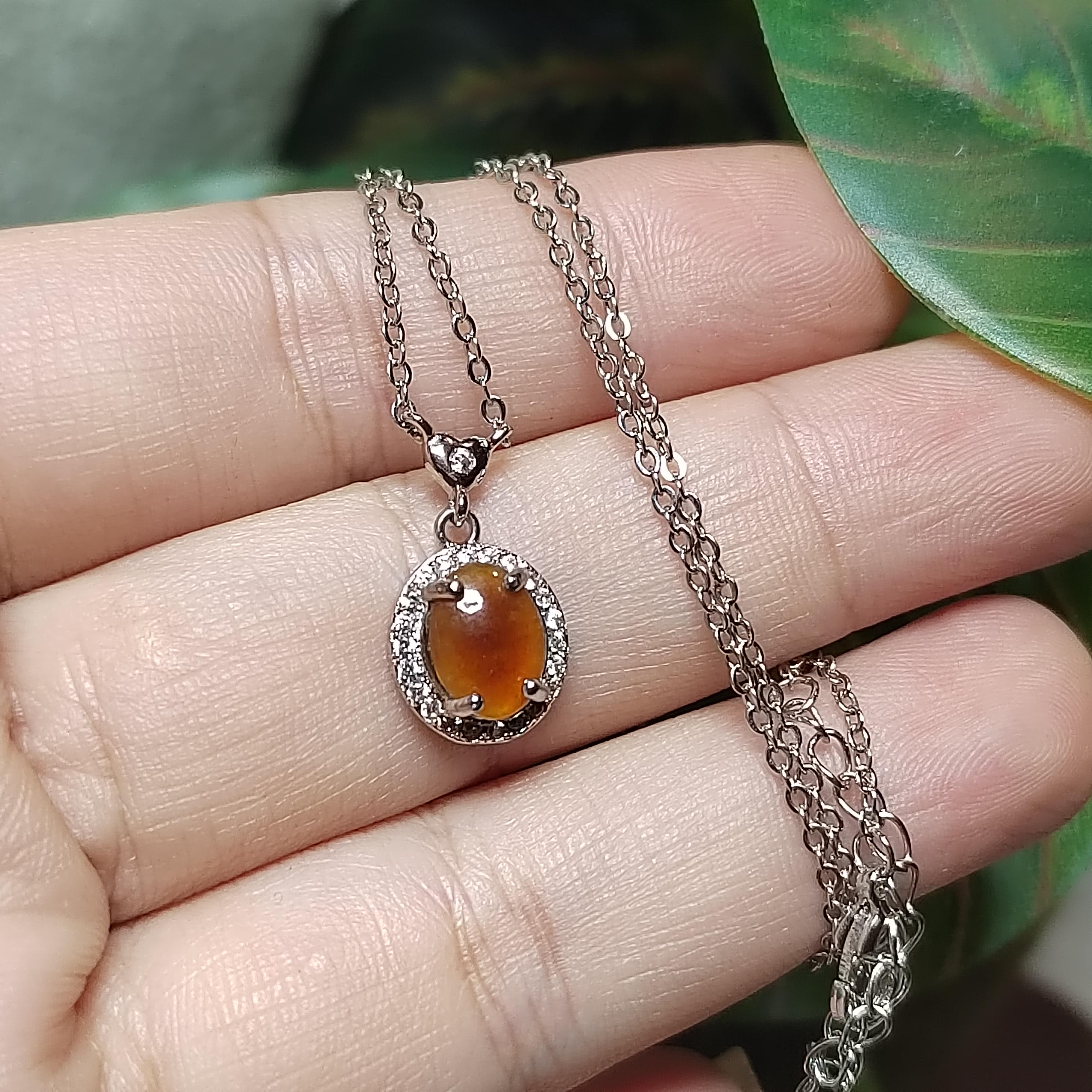 Certified Burmese Yellow Jadeite Pendant Necklace | A Grade Natural Jade | Rare Golden Jade SL443/100