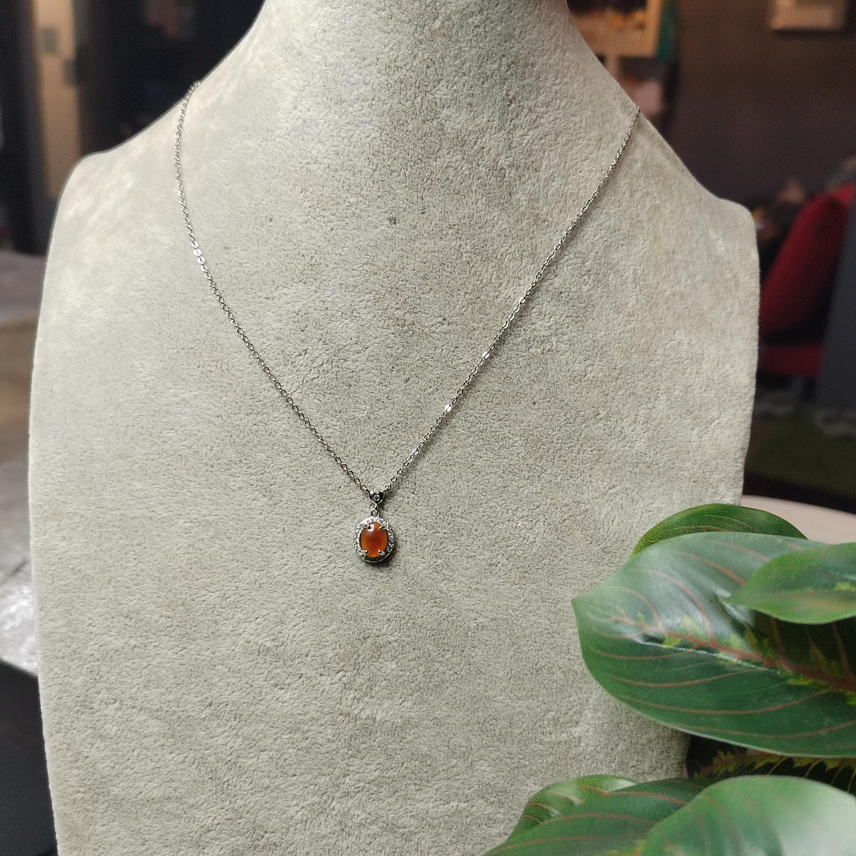 Certified Burmese Yellow Jadeite Pendant Necklace | A Grade Natural Jade | Rare Golden Jade SL443/100