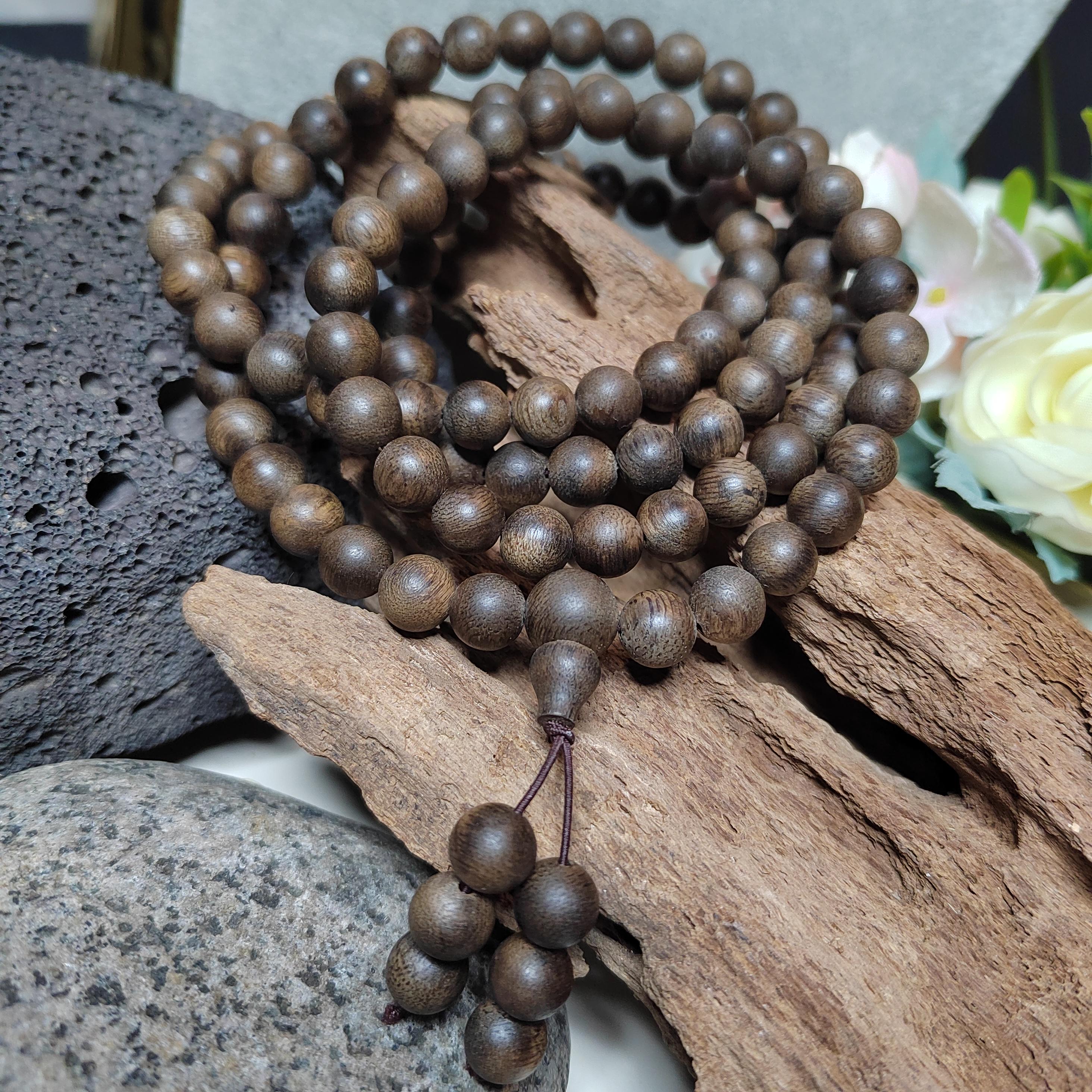 Kunlun Meige Agarwood Mala Beads – 108 Cultivated Hong Kong SL516