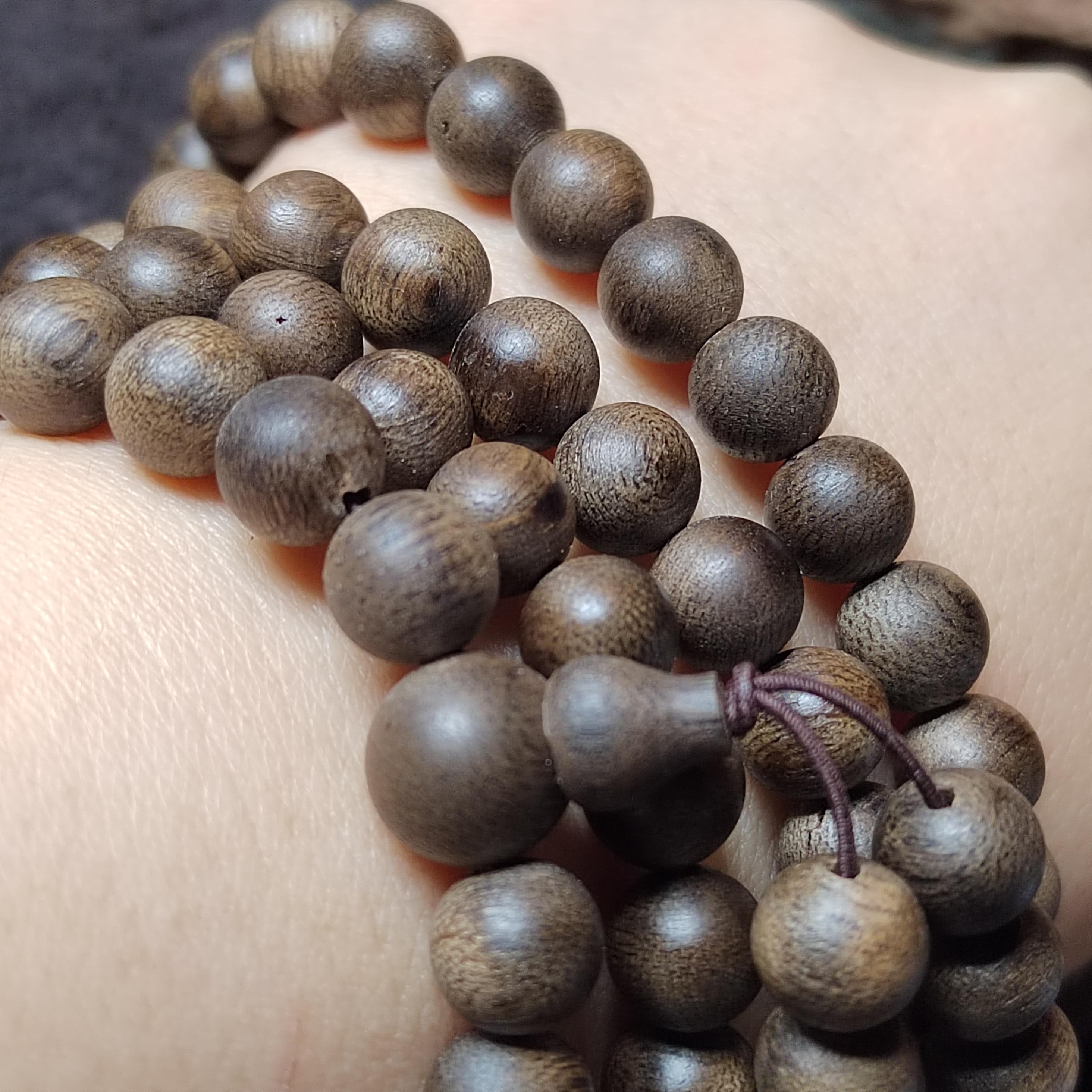 Kunlun Meige Agarwood Mala Beads – 108 Cultivated Hong Kong SL516