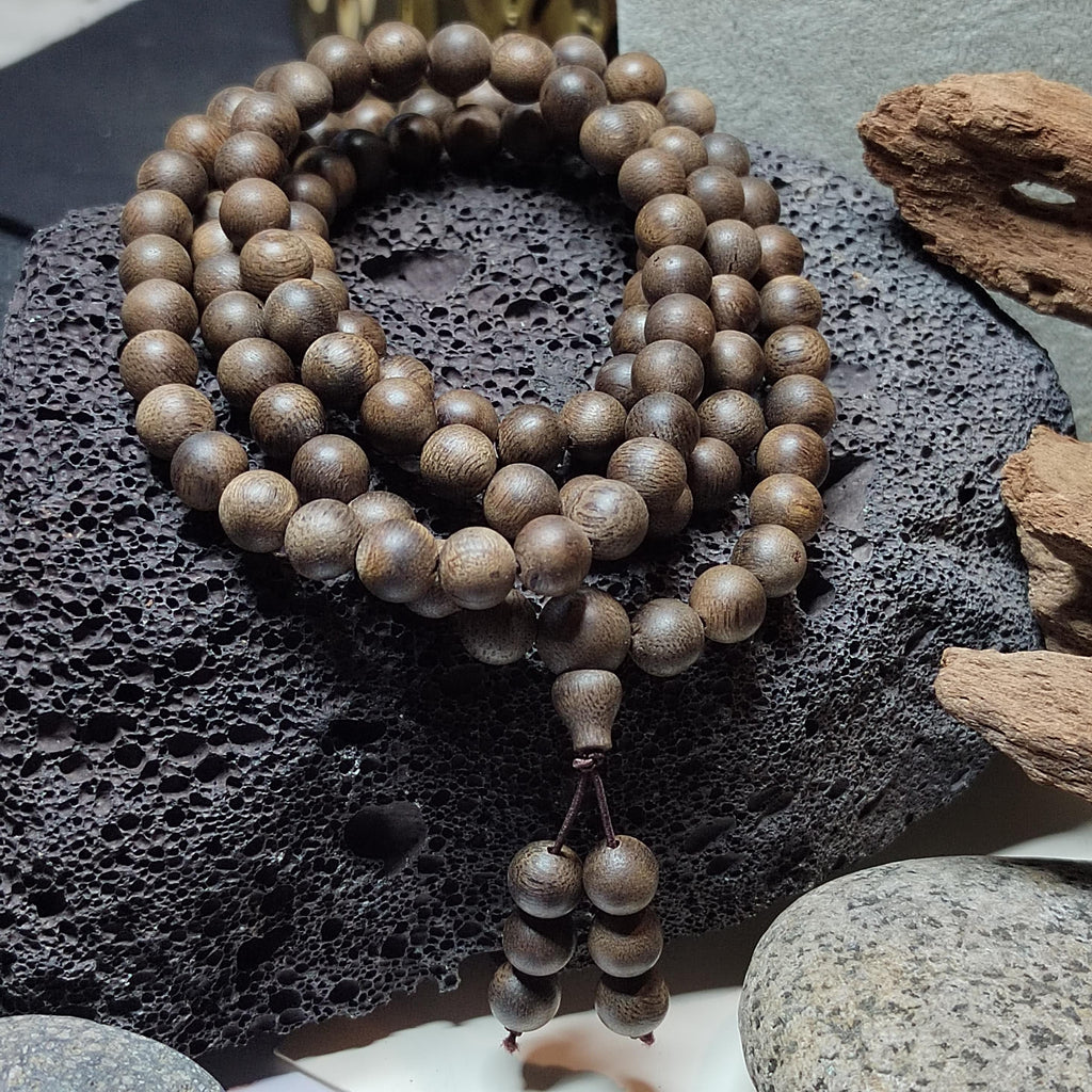 Kunlun Meige Agarwood Mala Beads – 108 Cultivated Hong Kong SL516