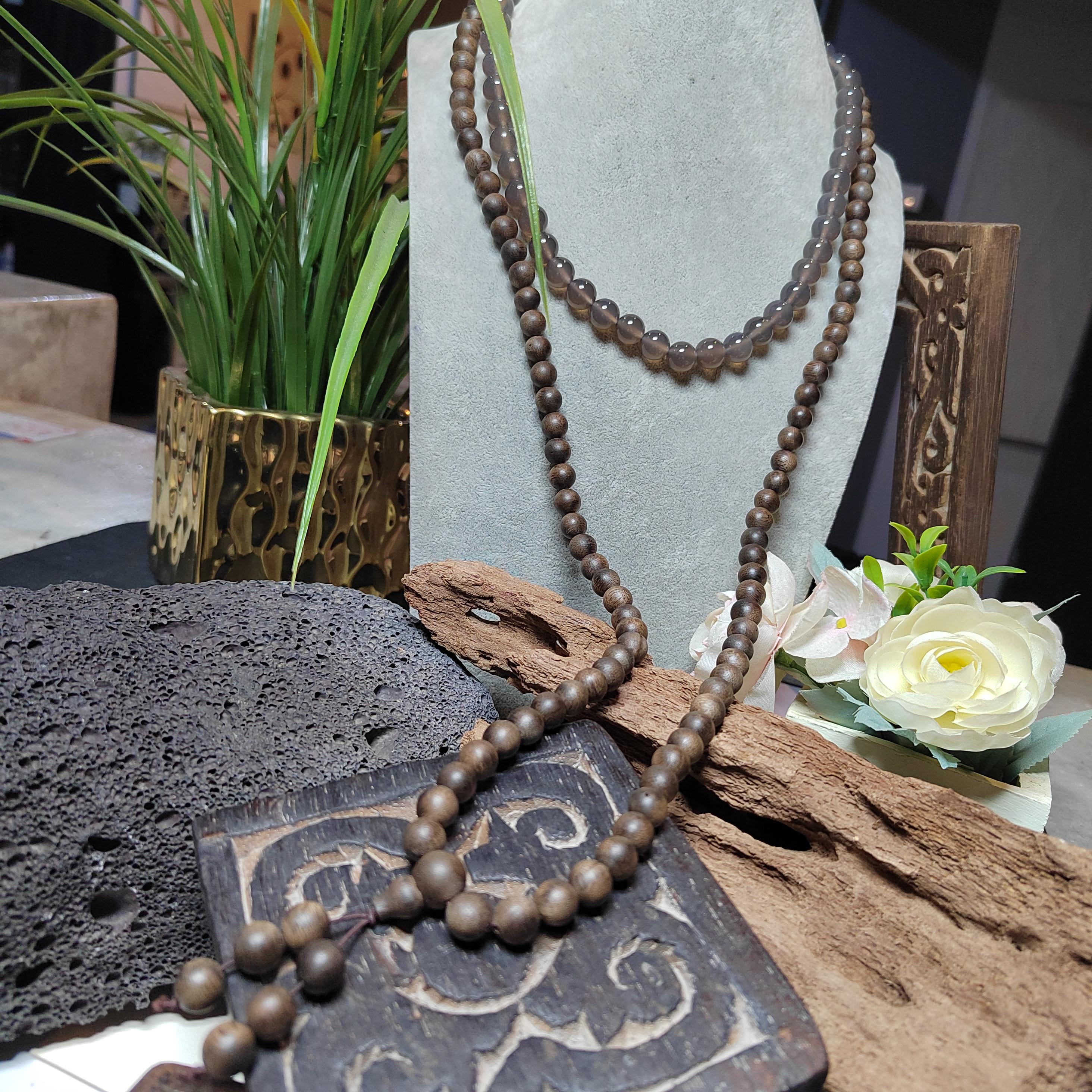 Kunlun Meige Agarwood Mala Beads – 108 Cultivated Hong Kong SL516