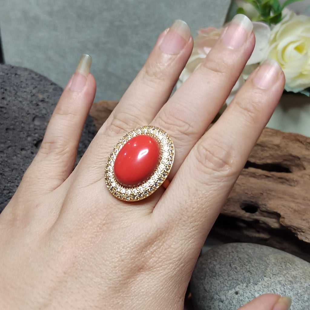 Certified Cultivated Momo Coral 3-Piece Jewelry Set SL357A