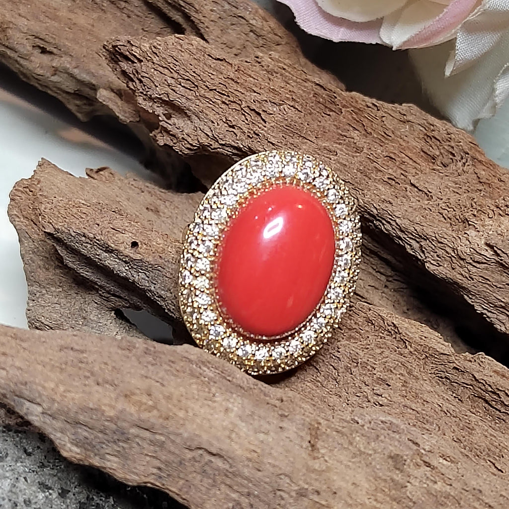 Certified Cultivated Momo Coral 3-Piece Jewelry Set SL357A