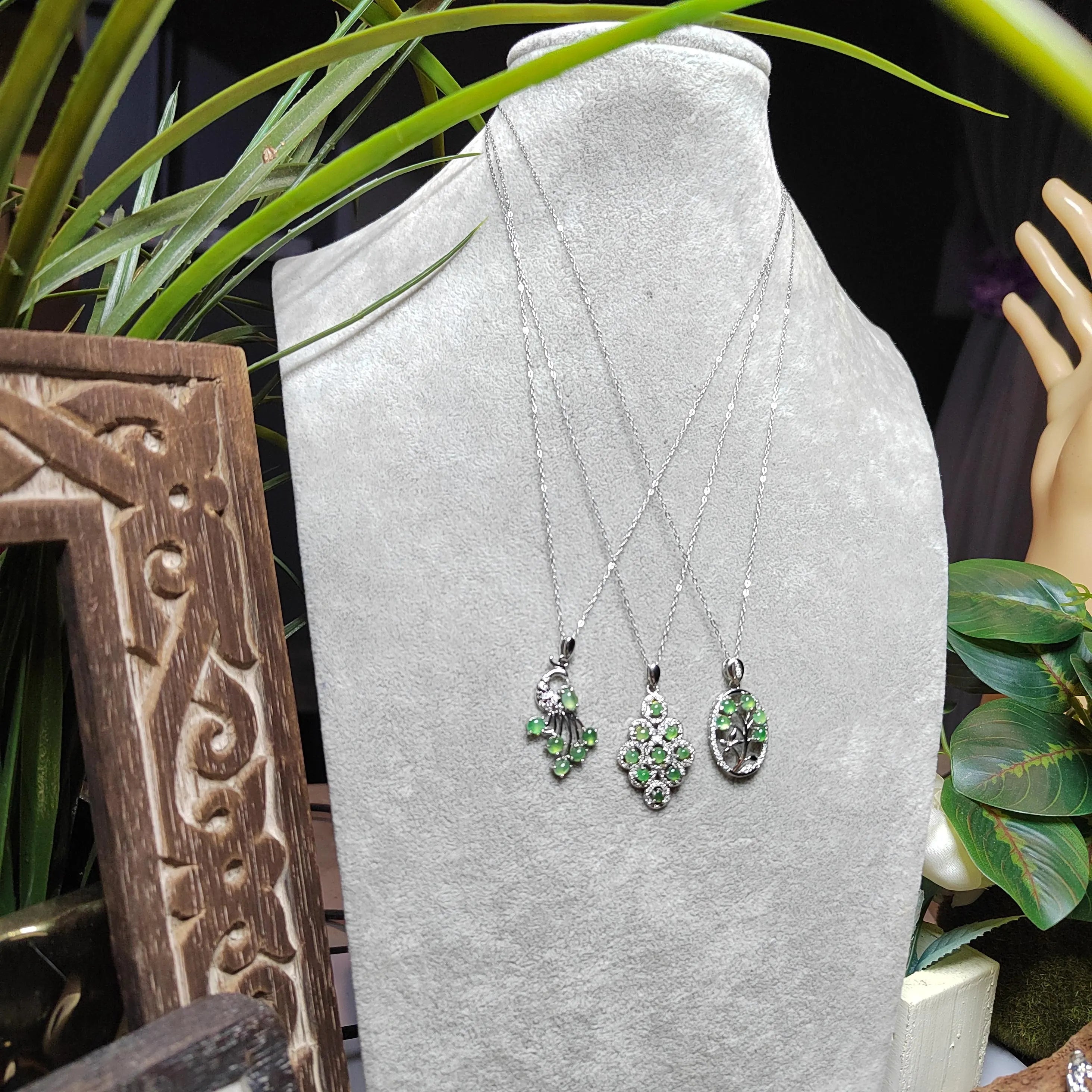 Certified Natural Untreated Minimalist Burmese Icy Apple Green Jadeite Pendant | 3 Types | SL498 SL Precious