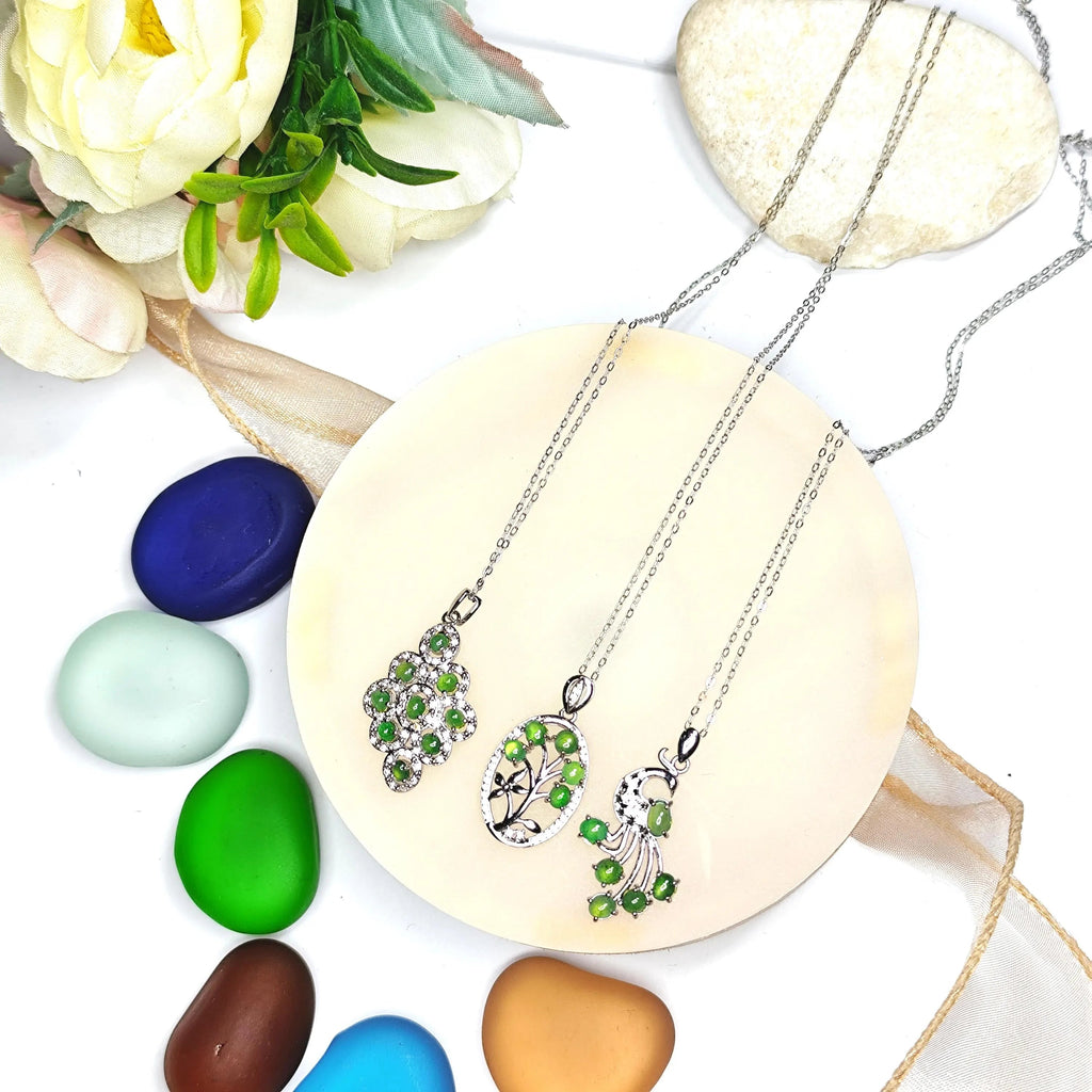 Certified Natural Untreated Minimalist Burmese Icy Apple Green Jadeite Pendant | 3 Types | SL498 SL Precious