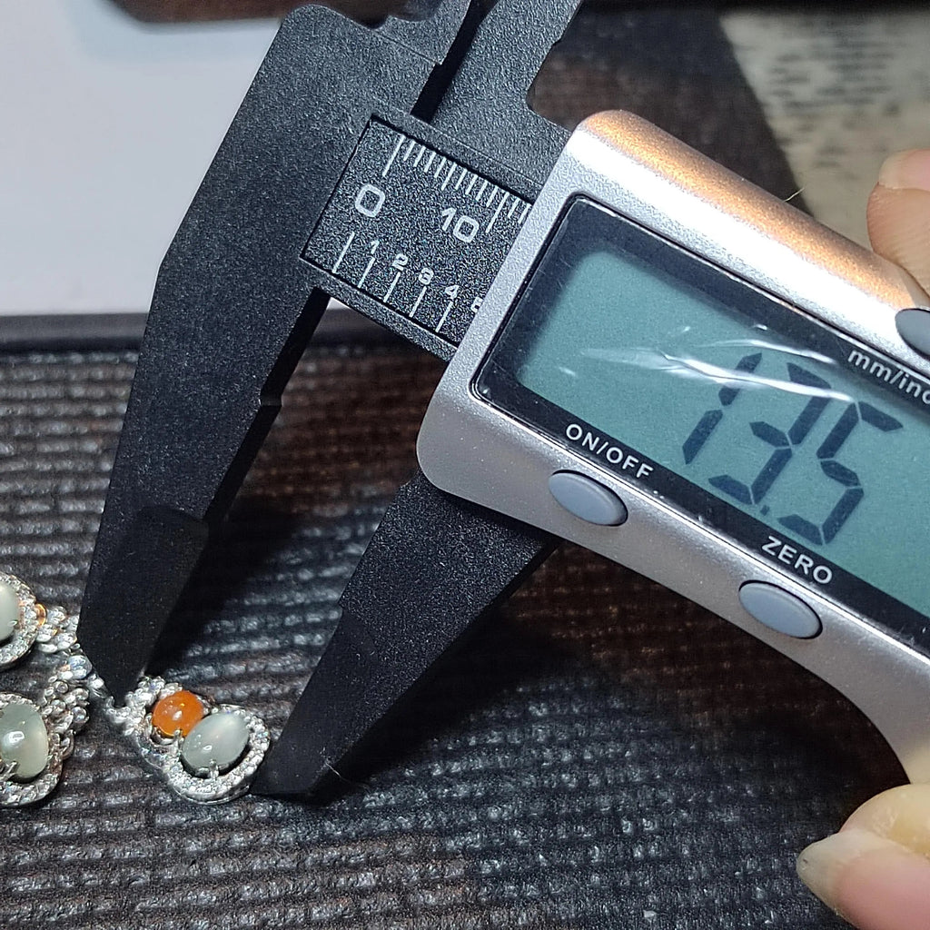 Certified Untreated Burmese Red & White Icy Jadeite Wulu Necklace | S925 Sterling Silver with Zircon SL501 SL Precious