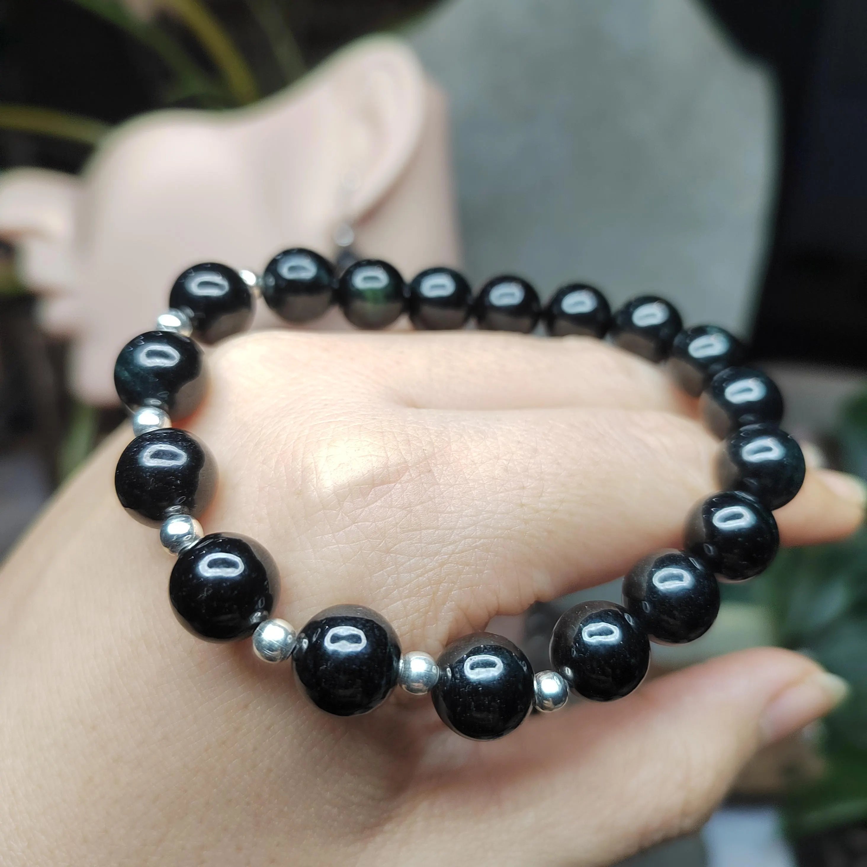 Certified Burmese Black Ink Jadeite Jewelry Set | Necklace, Bracelet & Earrings SL509 SL Precious