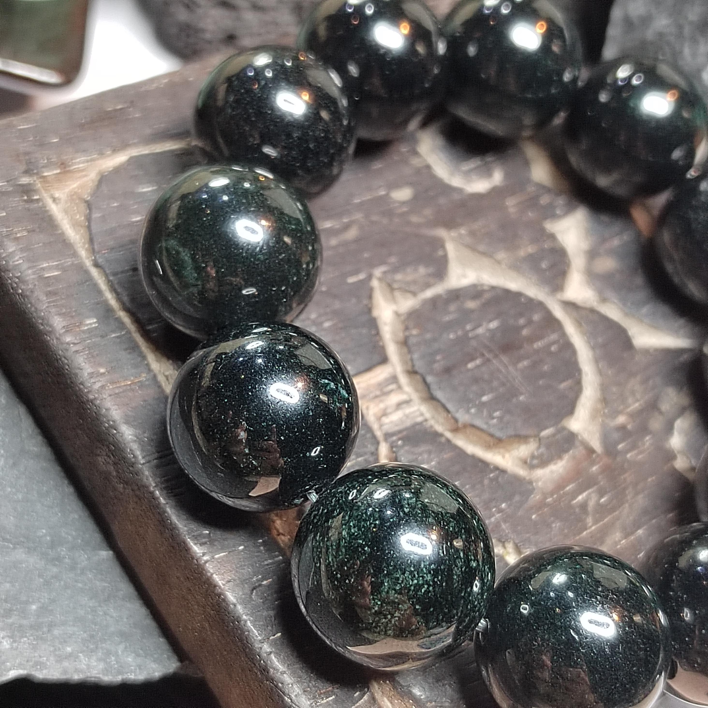 Certified Burmese Black Ink Jadeite Bracelet | 18–19 cm Wrist | Collector’s Privilege — SL510 SL Precious