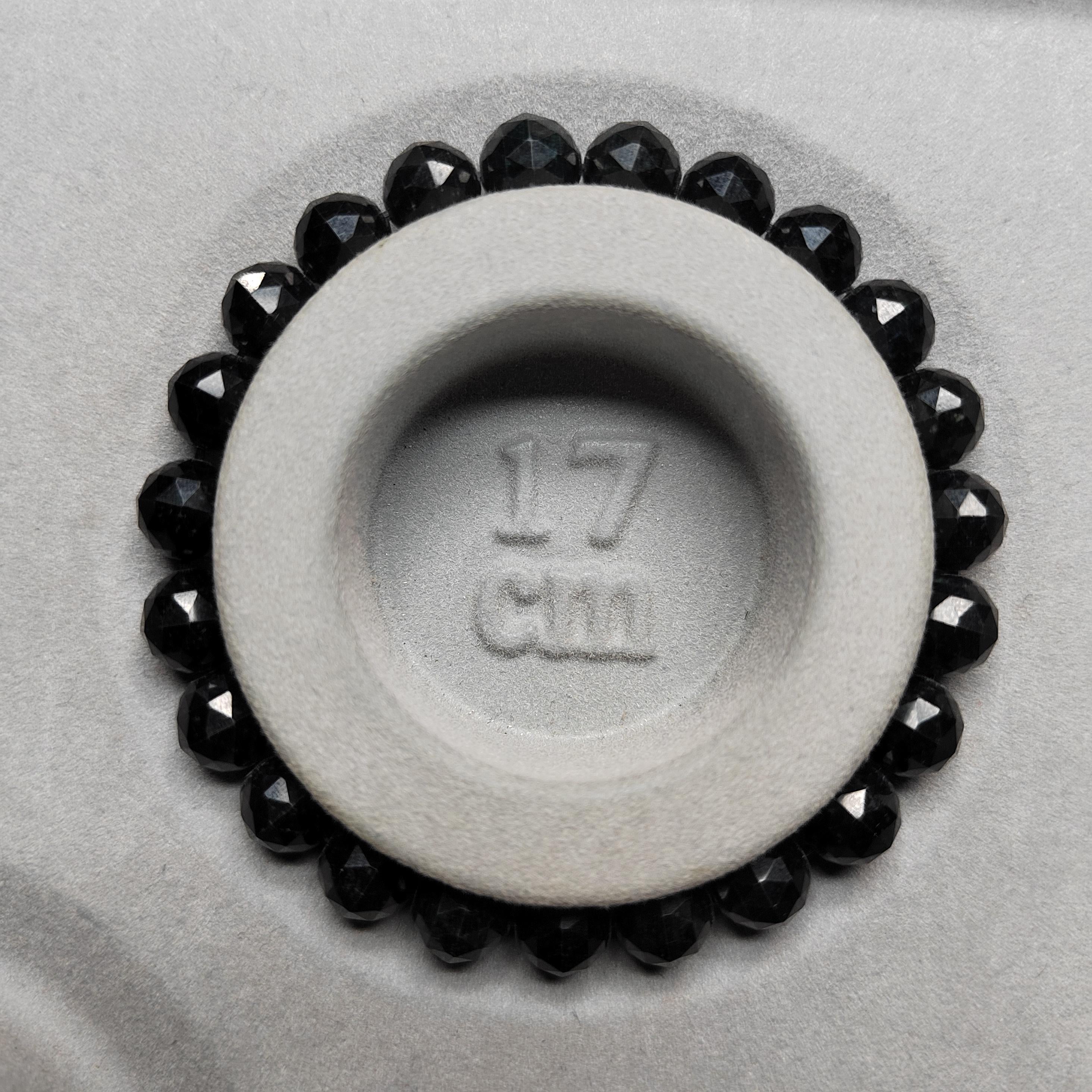 Burmese Black Jadeite Necklace Bracelet Set | Diamond-Cut Beads SL511 SL Precious