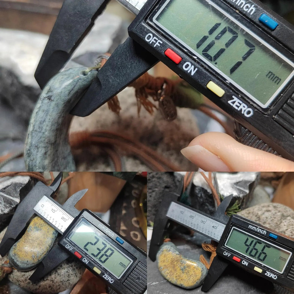 Certified Handmade 2‑Ways Design Pendant Necklace & Bracelet 段树林河磨玉枕头水草 | SL513 SL Precious