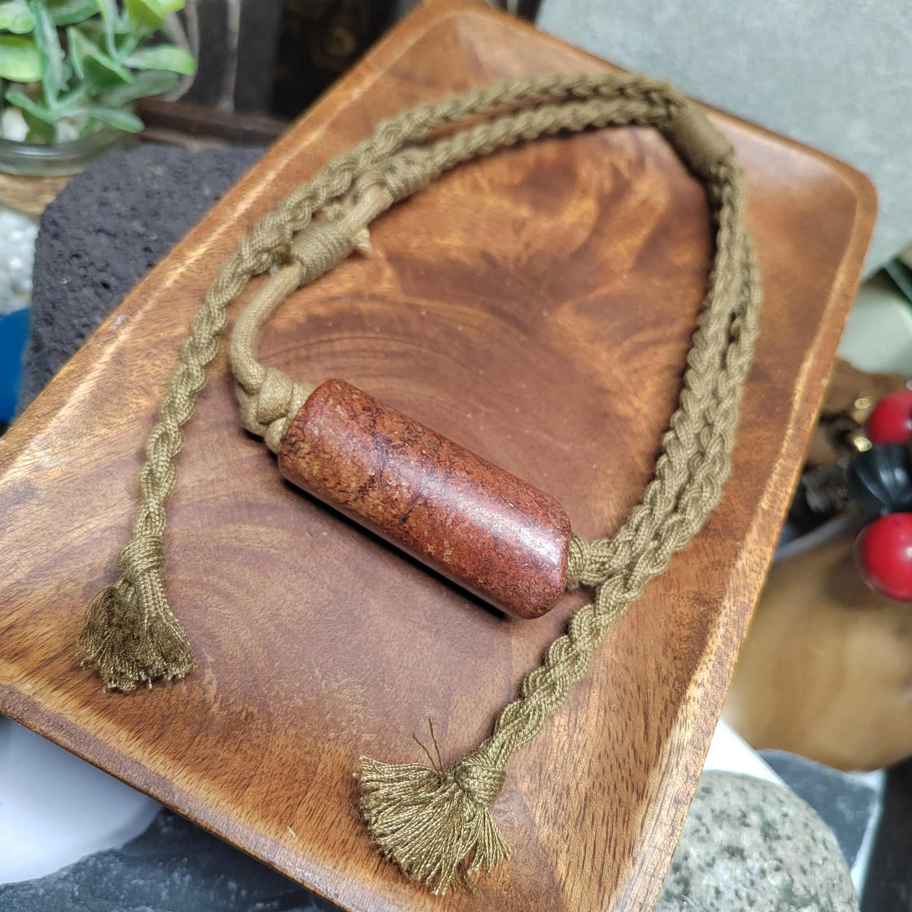 Certified Natural Handmade Design Hemo Jade Pendant Necklace Bracelet 河磨玉火燎皮原皮 | SL514 SL Precious