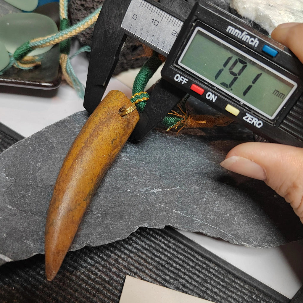 Certified Natural Old Skin Yellow Brown Hemo Jade Crescent Fang Design Pendant Necklace Bracelet 河磨玉老油黃皮月牙设计 | SL486 SL Precious