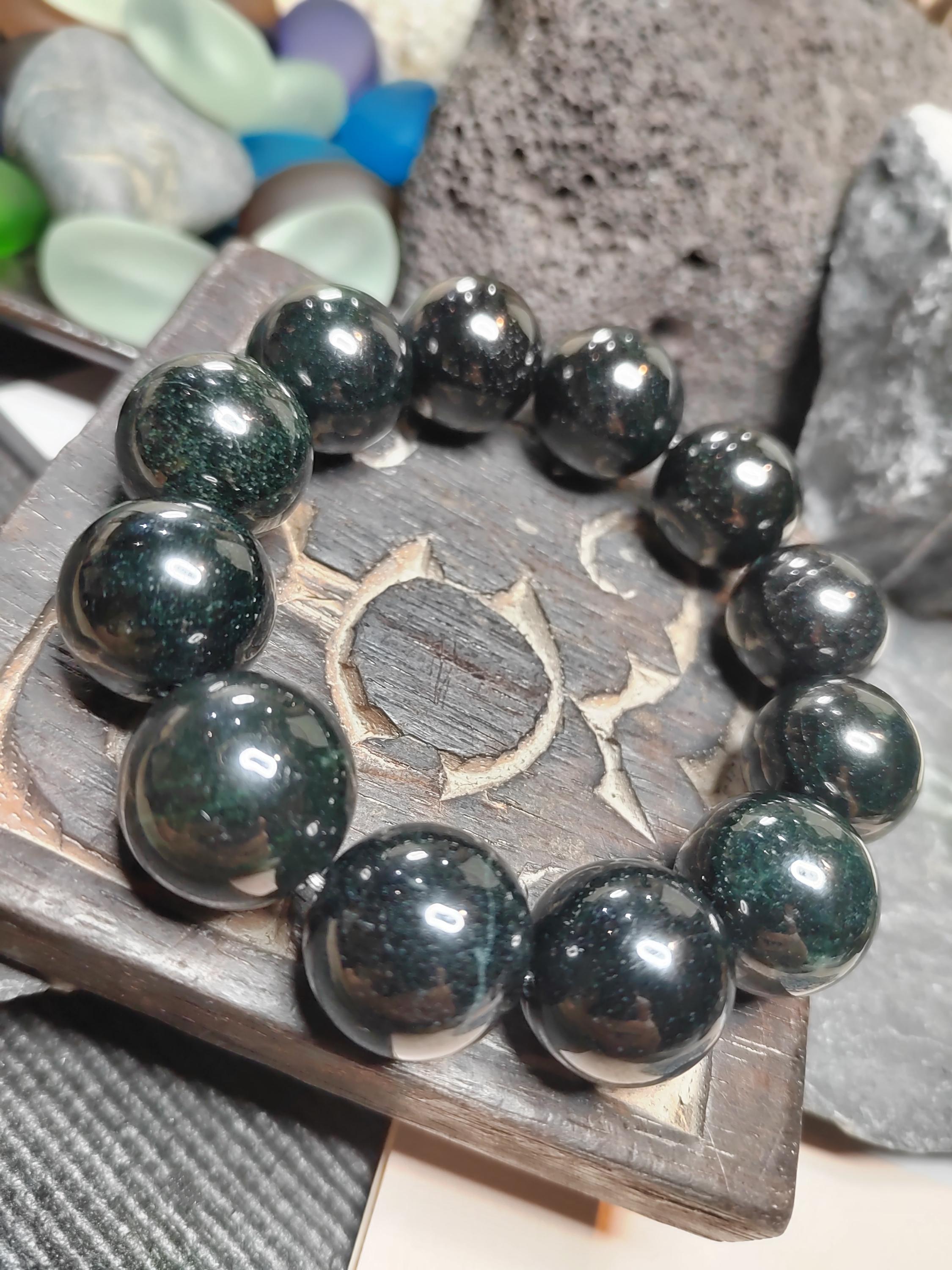 Certified Burmese Black Ink Jadeite Bracelet | 18–19 cm Wrist | Collector’s Privilege — SL510 SL Precious