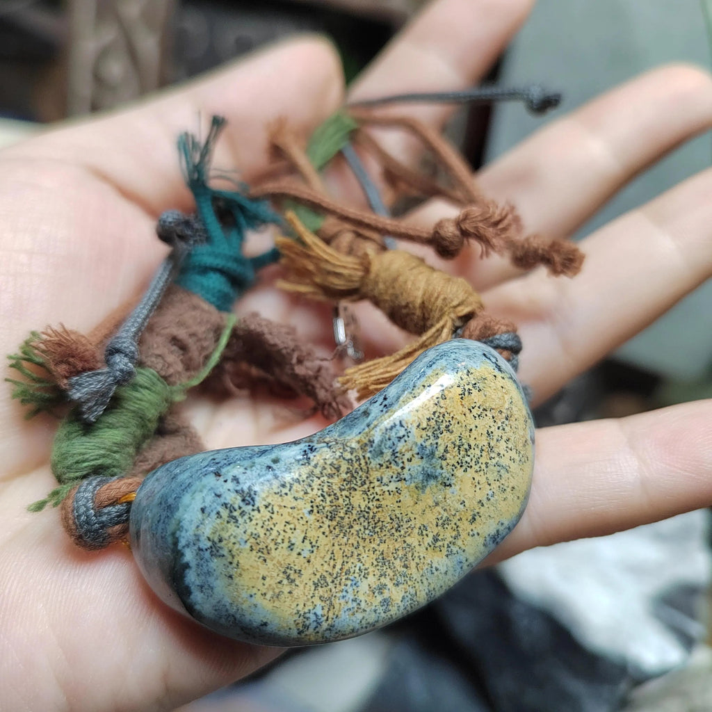 Certified Handmade 2‑Ways Design Pendant Necklace & Bracelet 段树林河磨玉枕头水草 | SL513 SL Precious