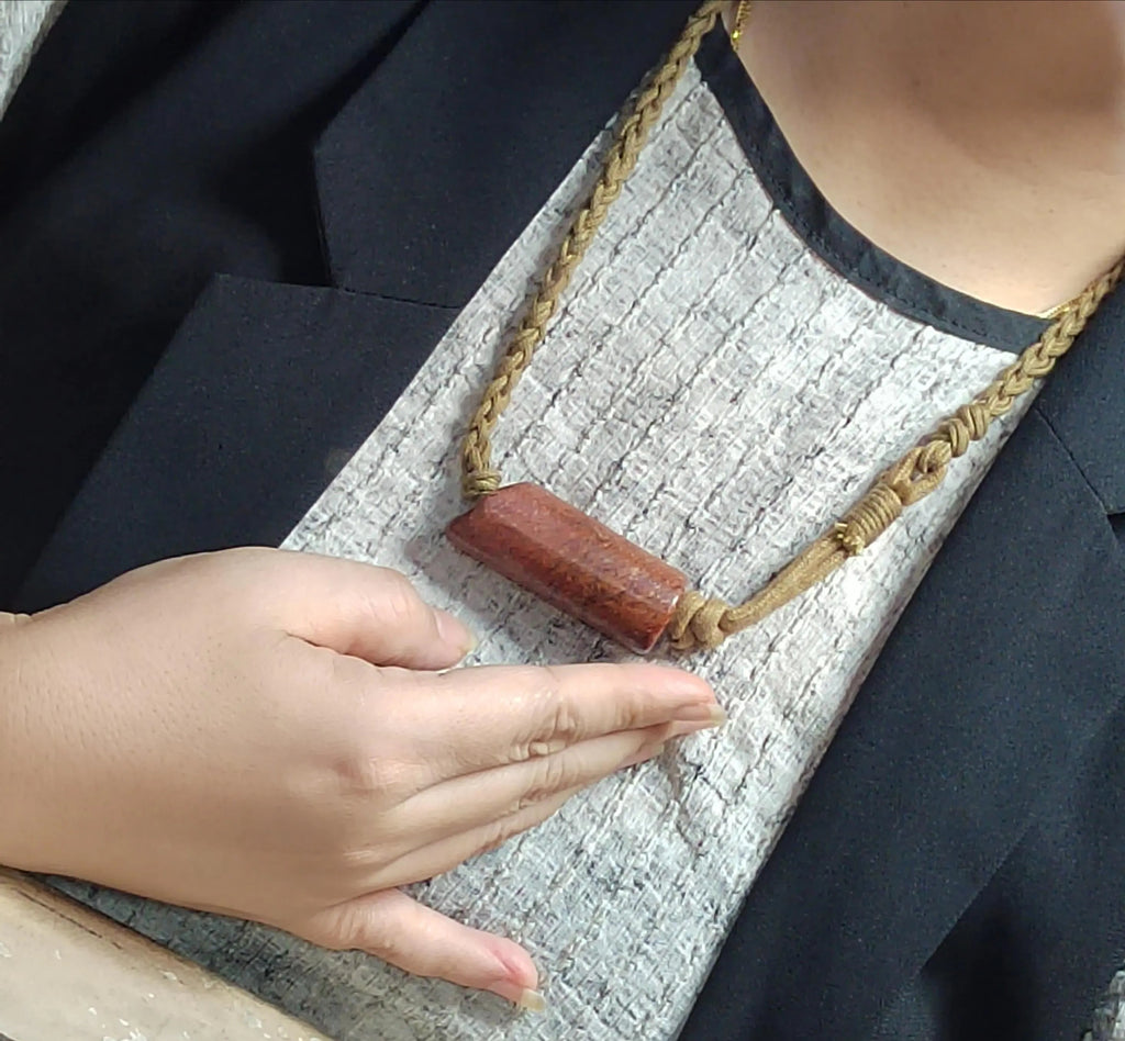 Certified Natural Handmade Design Hemo Jade Pendant Necklace Bracelet 河磨玉火燎皮原皮 | SL514 SL Precious