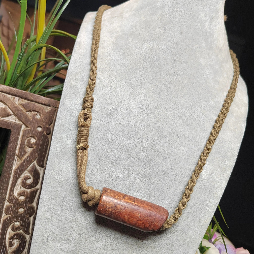 Certified Natural Handmade Design Hemo Jade Pendant Necklace Bracelet 河磨玉火燎皮原皮 | SL514 SL Precious
