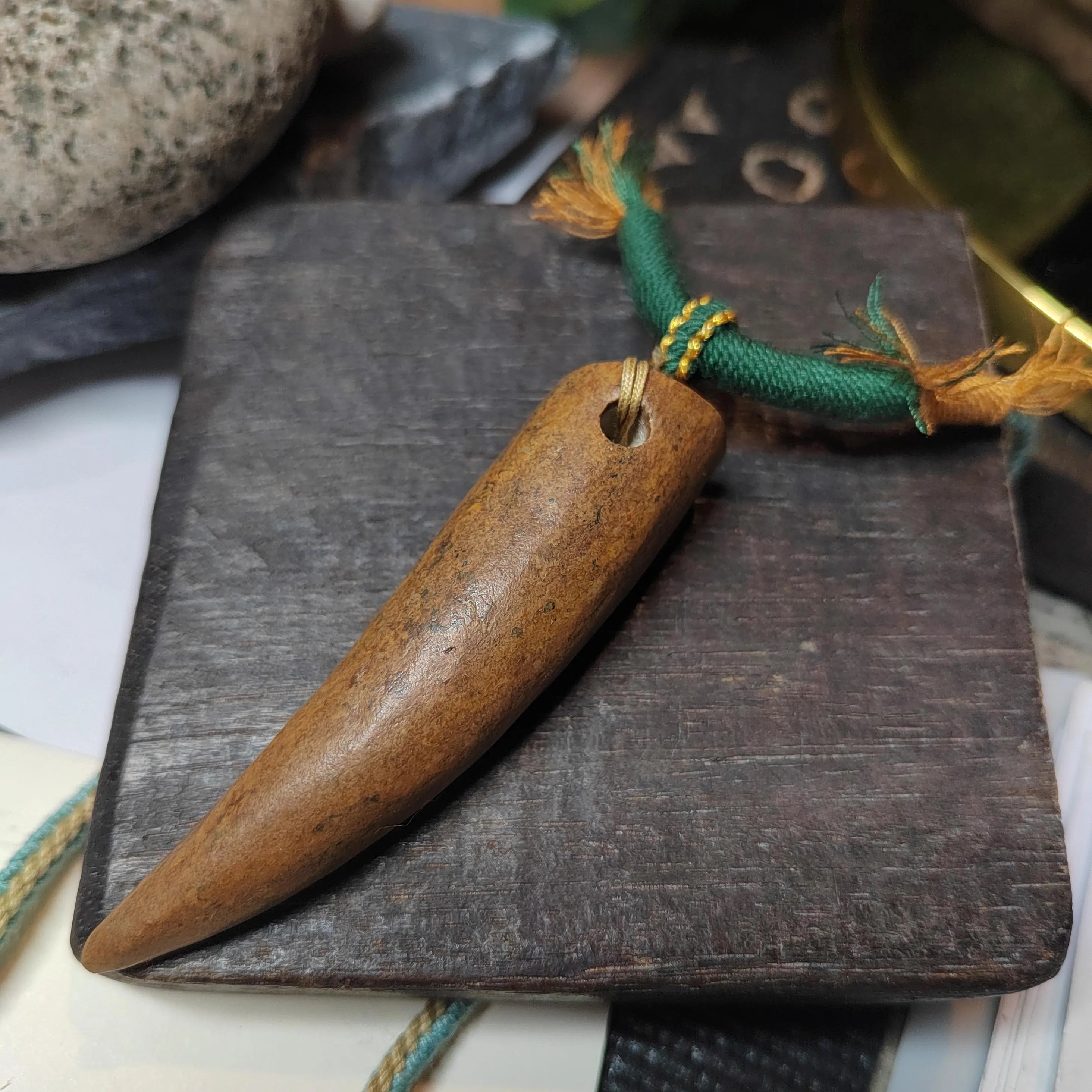 Certified Natural Old Skin Yellow Brown Hemo Jade Crescent Fang Design Pendant Necklace Bracelet 河磨玉老油黃皮月牙设计 | SL486 SL Precious
