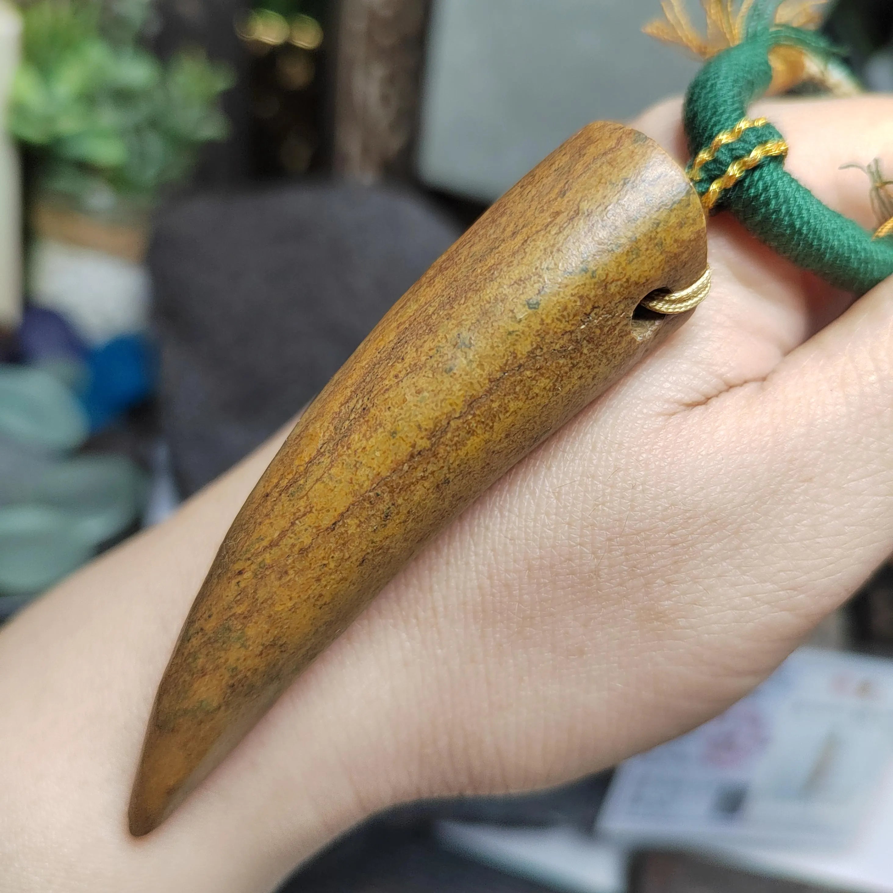 Certified Natural Old Skin Yellow Brown Hemo Jade Crescent Fang Design Pendant Necklace Bracelet 河磨玉老油黃皮月牙设计 | SL486 SL Precious