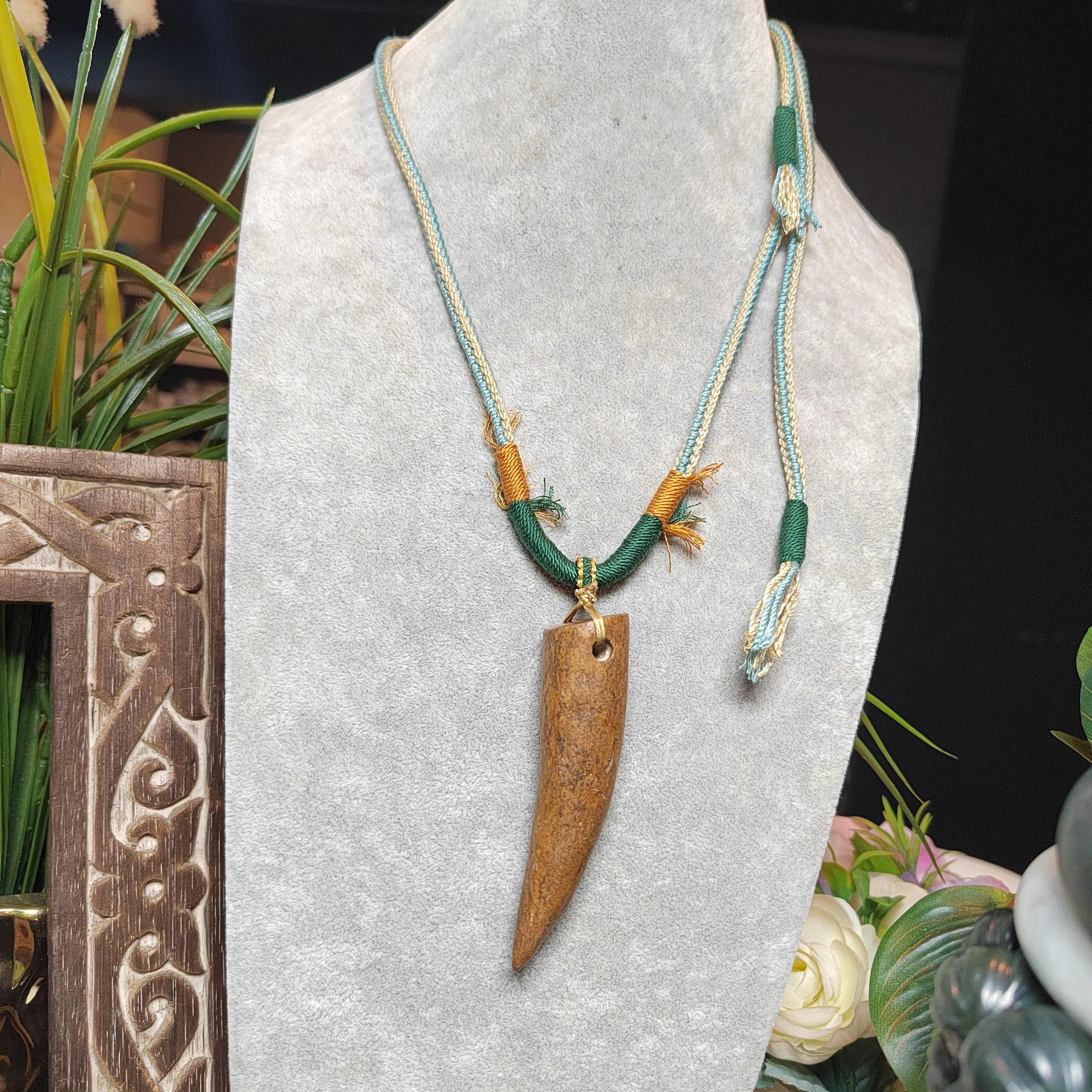 Certified Natural Old Skin Yellow Brown Hemo Jade Crescent Fang Design Pendant Necklace Bracelet 河磨玉老油黃皮月牙设计 | SL486 SL Precious