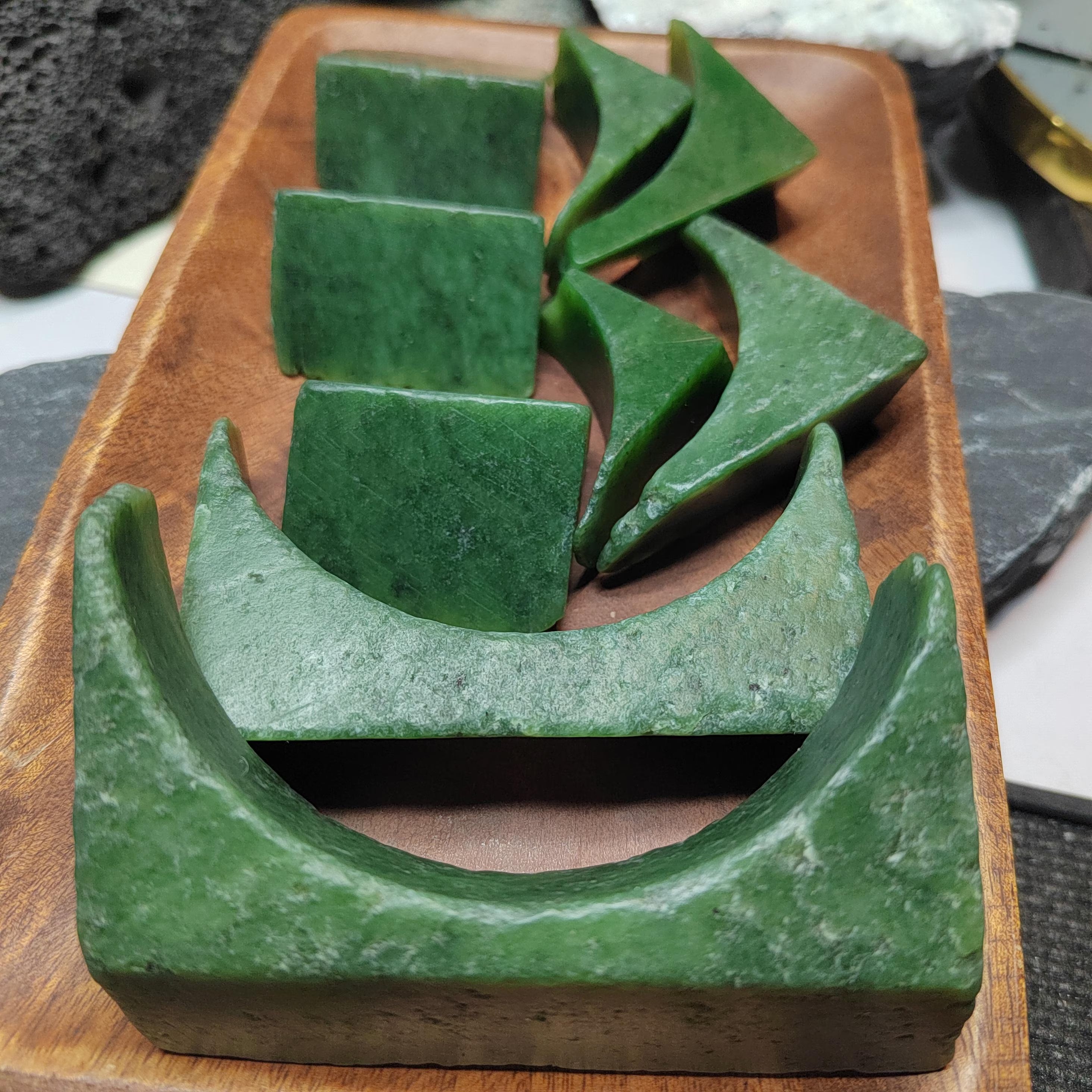 Premium DIY Nephrite Jade Raw Fragments · 446g Offcuts for Jewelry & Carving | SL534 SL Precious