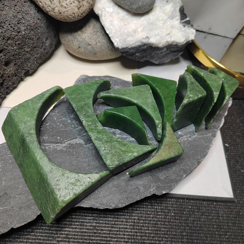 Premium DIY Nephrite Jade Raw Fragments · 446g Offcuts for Jewelry & Carving | SL534 SL Precious