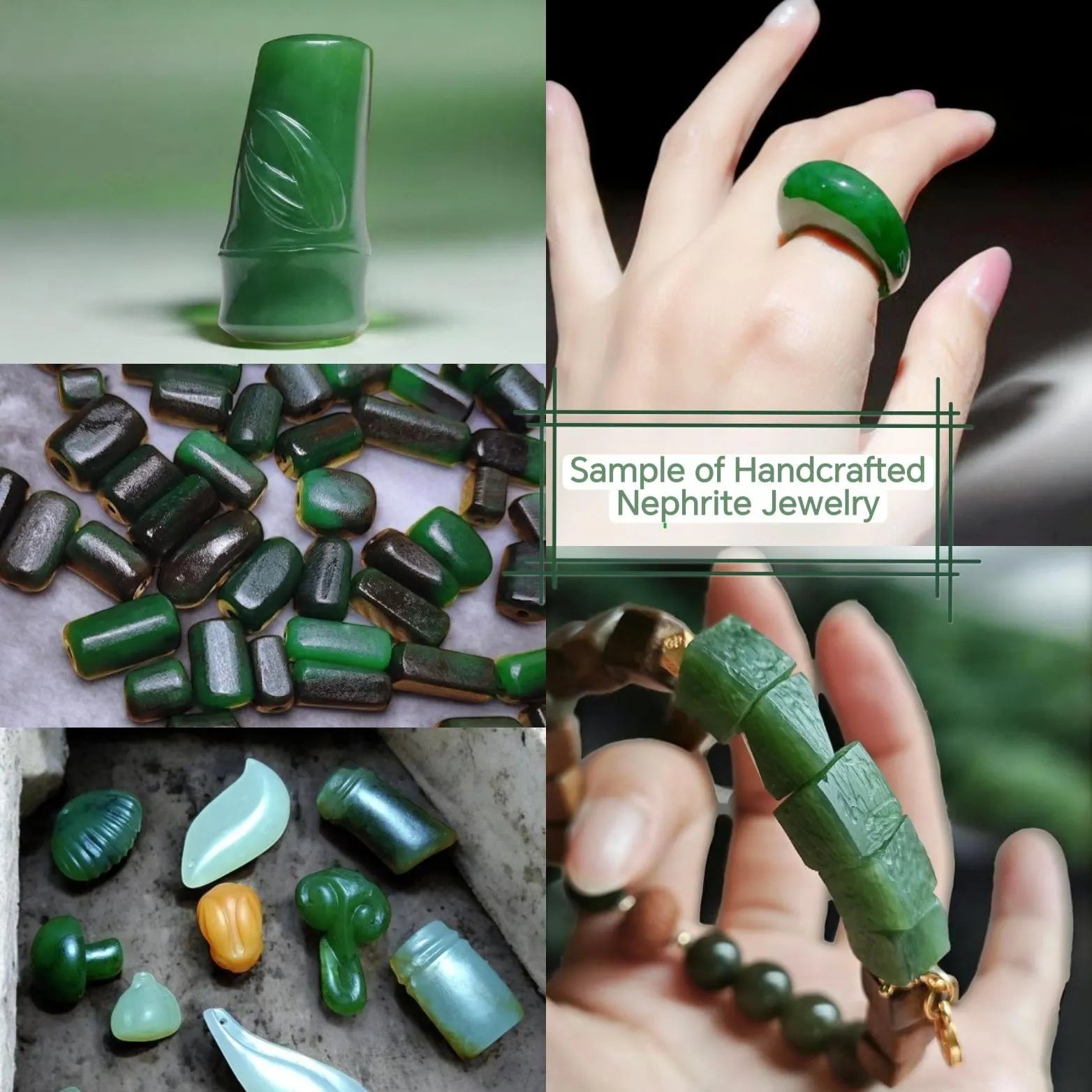Nephrite Jade Raw Fragments • 442g Jewelry Making & Carving Offcuts SL535 SL Precious