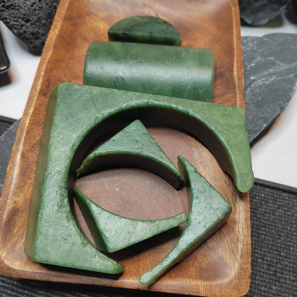 Nephrite Jade Raw Fragments • 442g Jewelry Making & Carving Offcuts SL535 SL Precious