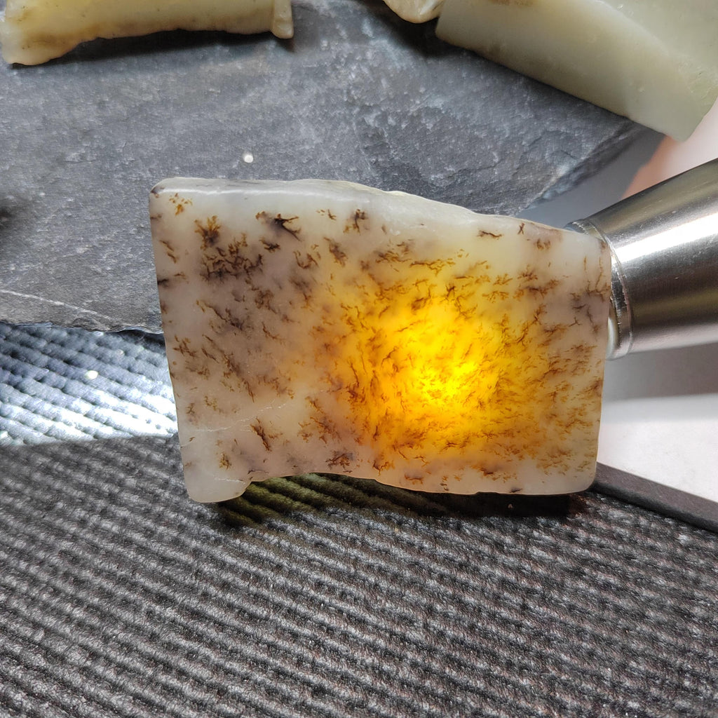 Natural DIY Nephrite Jade Raw Fragments · 485g Sugar Brown with Shuicao 花 Pattern | SL540 SL Precious