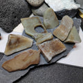 Natural DIY Nephrite Jade Raw Fragments · 485g Sugar Brown with Shuicao 花 Pattern | SL540 SL Precious