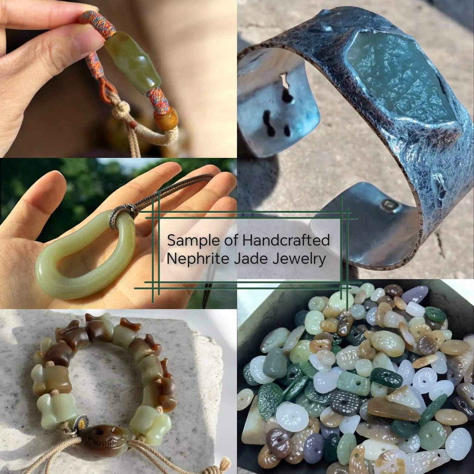 Natural DIY Nephrite Jade Raw Fragments · 443g Sugar Brown Tone | SL541 SL Precious