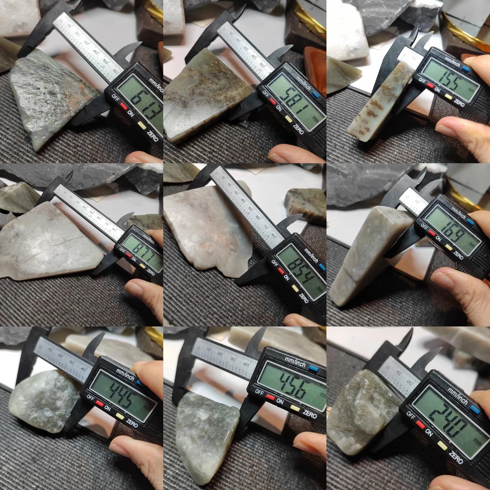 Natural DIY Nephrite Jade Raw Fragments · 467g Sugar Brown & Purple Smoke Mix | SL542 SL Precious