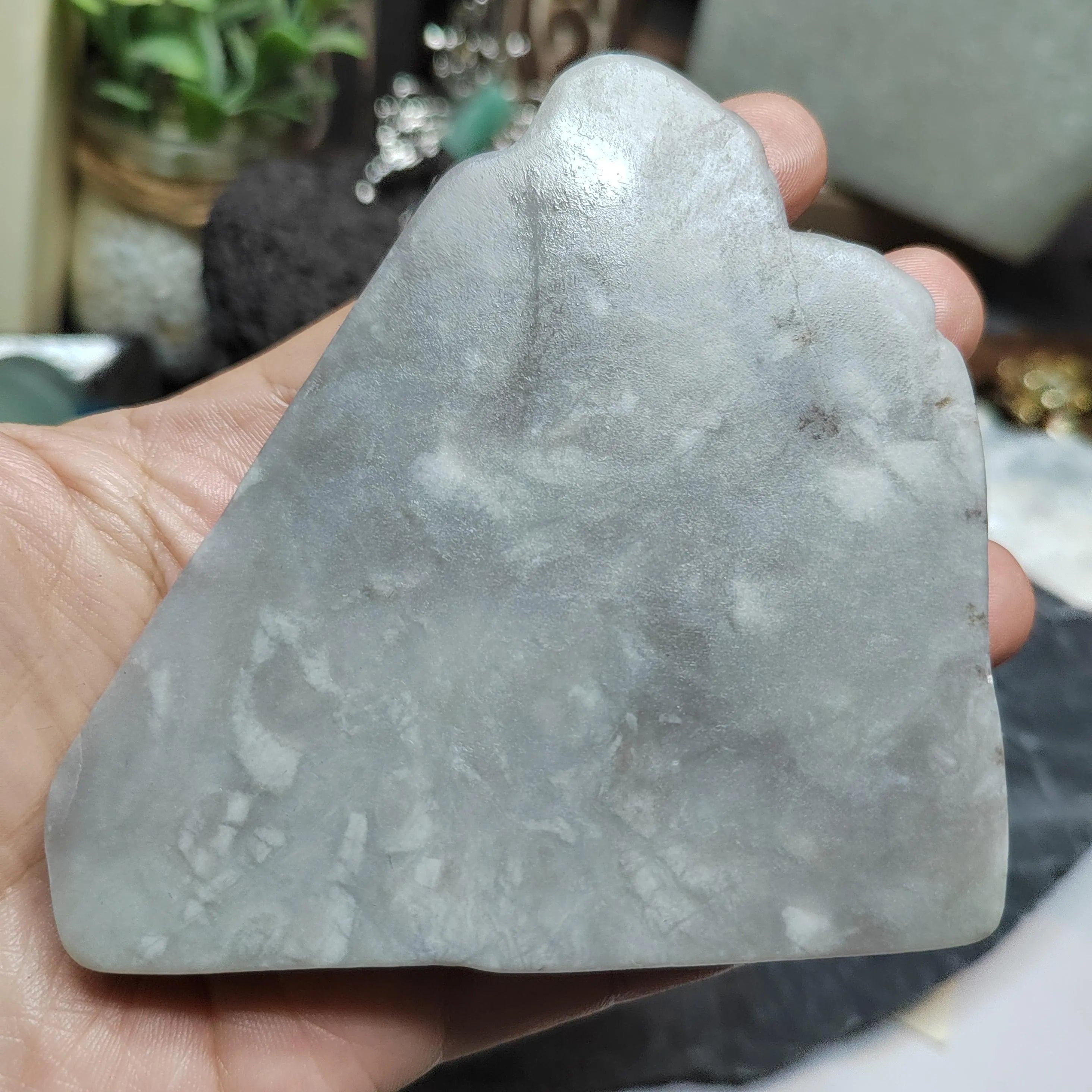 Natural DIY Nephrite Jade Raw Fragments · 467g Sugar Brown & Purple Smoke Mix | SL542 SL Precious