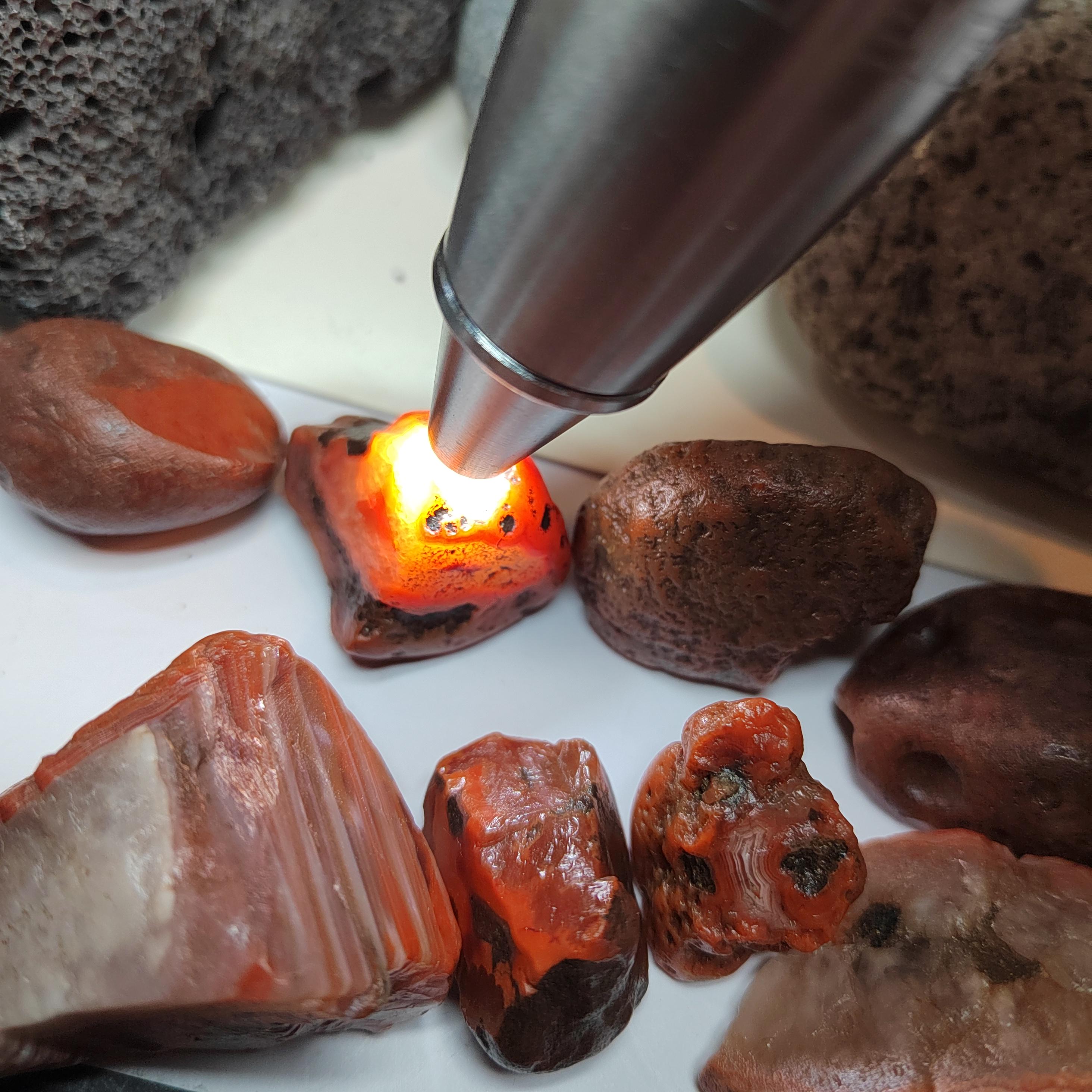 Rare Waxi Nanhong Agate Raw Stones · 427g · 17pcs Natural Uneven Cut | SL546 SL Precious