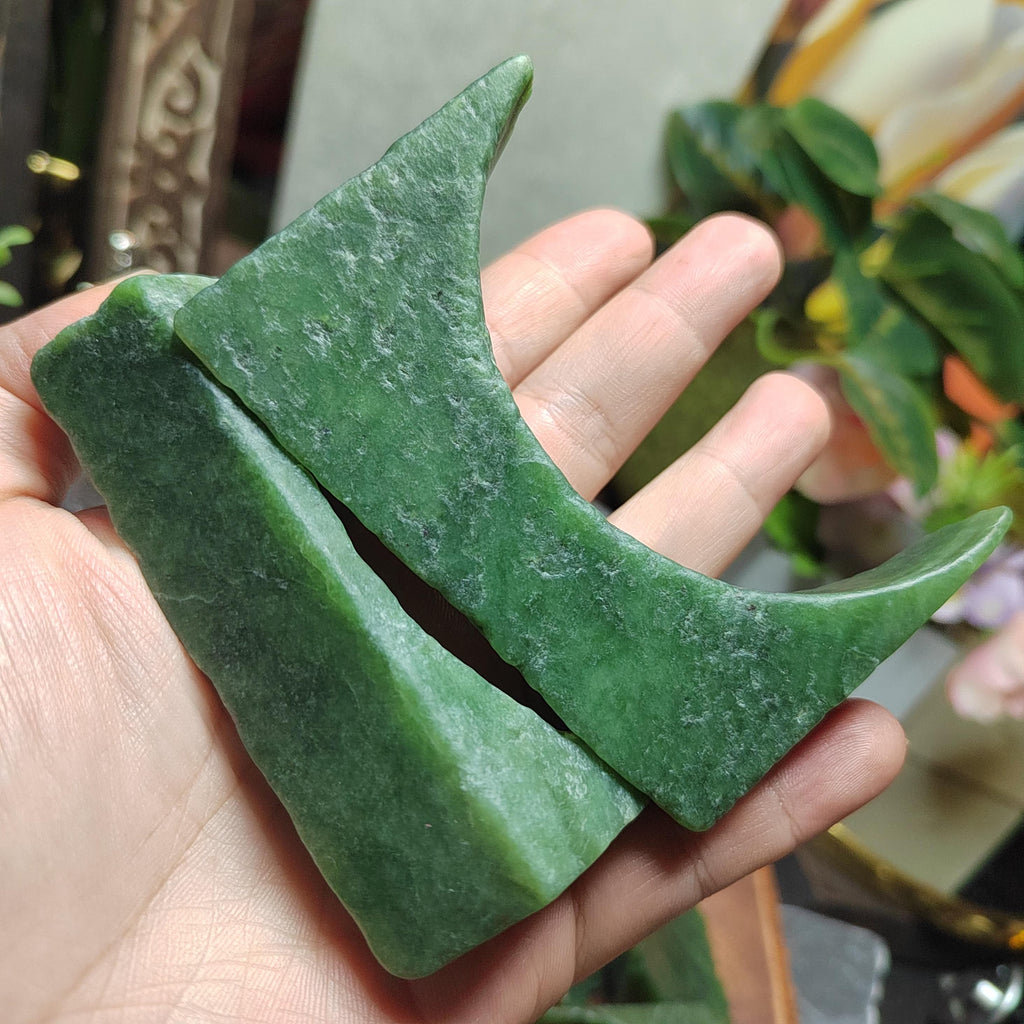 Premium DIY Nephrite Jade Raw Fragments · 446g Offcuts for Jewelry & Carving | SL534 SL Precious