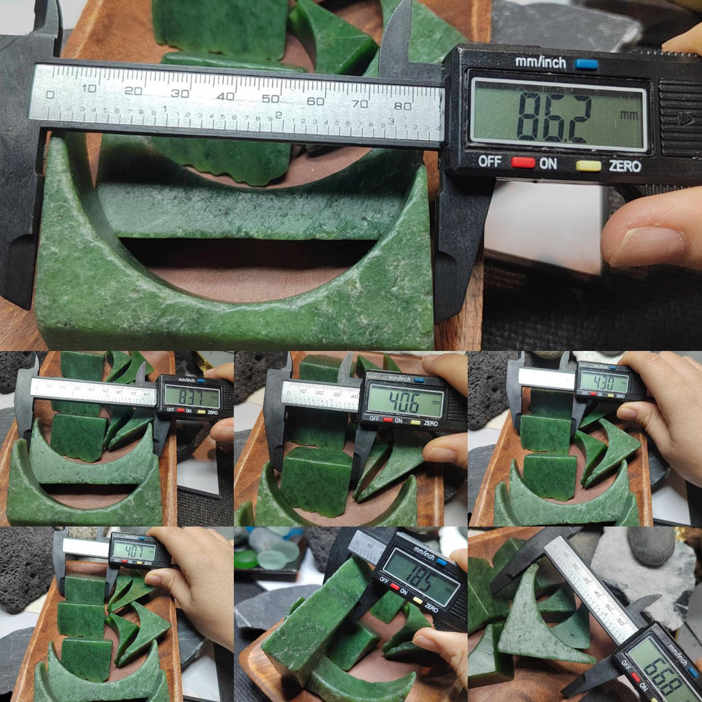 Premium DIY Nephrite Jade Raw Fragments · 446g Offcuts for Jewelry & Carving | SL534 SL Precious