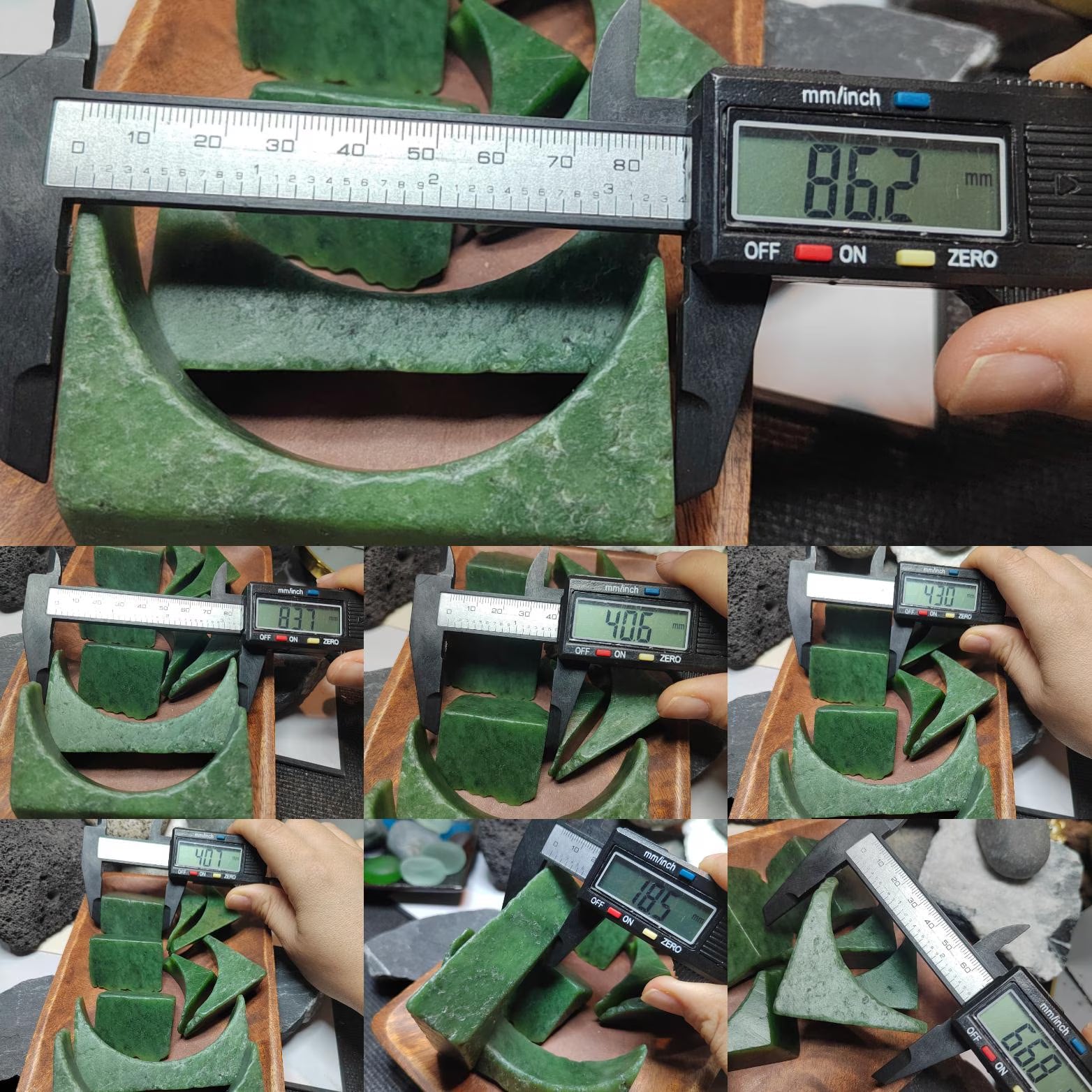 Premium DIY Nephrite Jade Raw Fragments · 446g Offcuts for Jewelry & Carving | SL534 SL Precious