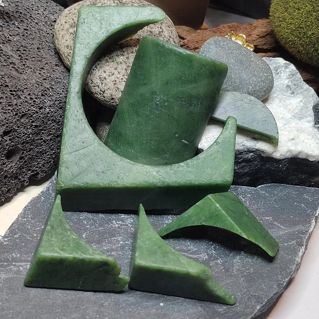 Nephrite Jade Raw Fragments • 442g Jewelry Making & Carving Offcuts SL535 SL Precious