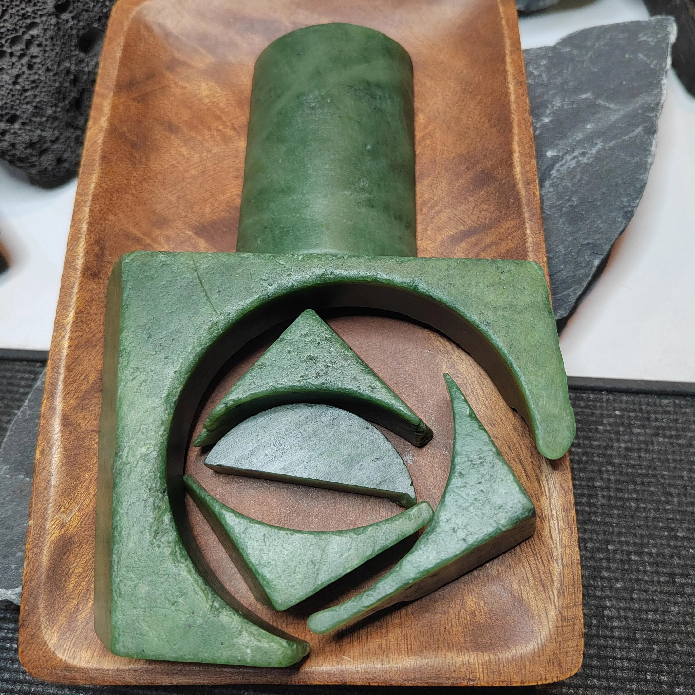Nephrite Jade Raw Fragments • 442g Jewelry Making & Carving Offcuts SL535 SL Precious