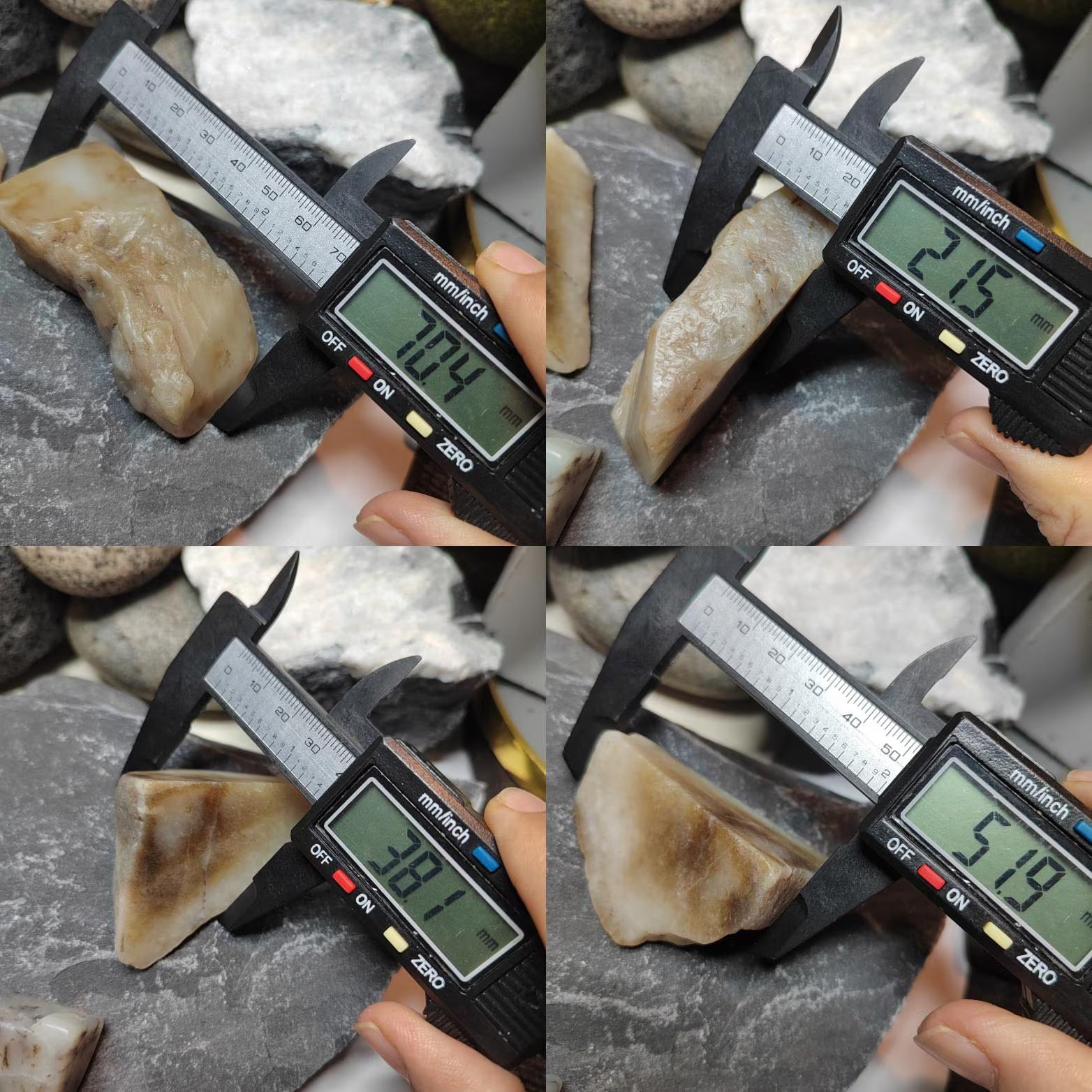 Natural DIY Nephrite Jade Raw Fragments · 485g Sugar Brown with Shuicao 花 Pattern | SL540 SL Precious