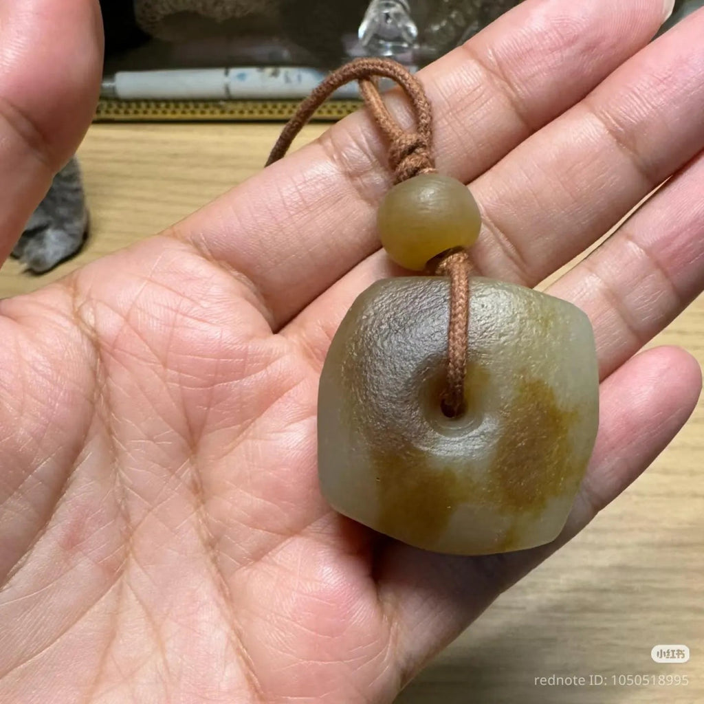 Natural DIY Nephrite Jade Raw Fragments · 443g Sugar Brown Tone | SL541 SL Precious