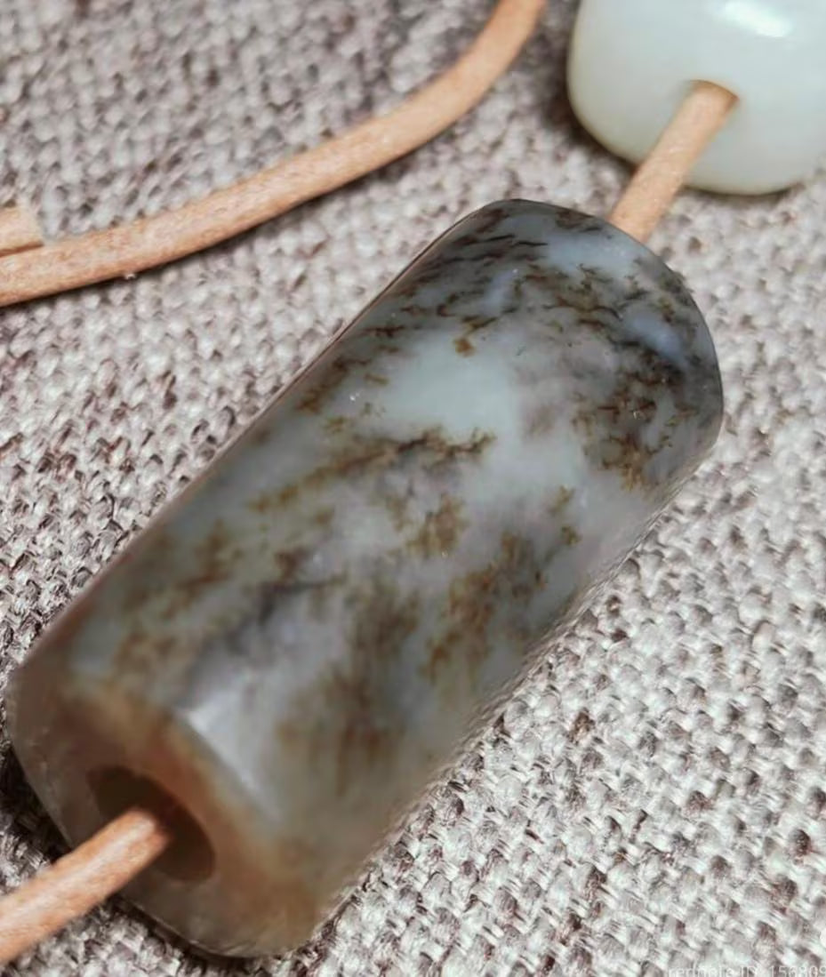 Natural DIY Nephrite Jade Raw Fragments · 476g Sugar Brown with Shuicao 花 Pattern | SL539 SL Precious